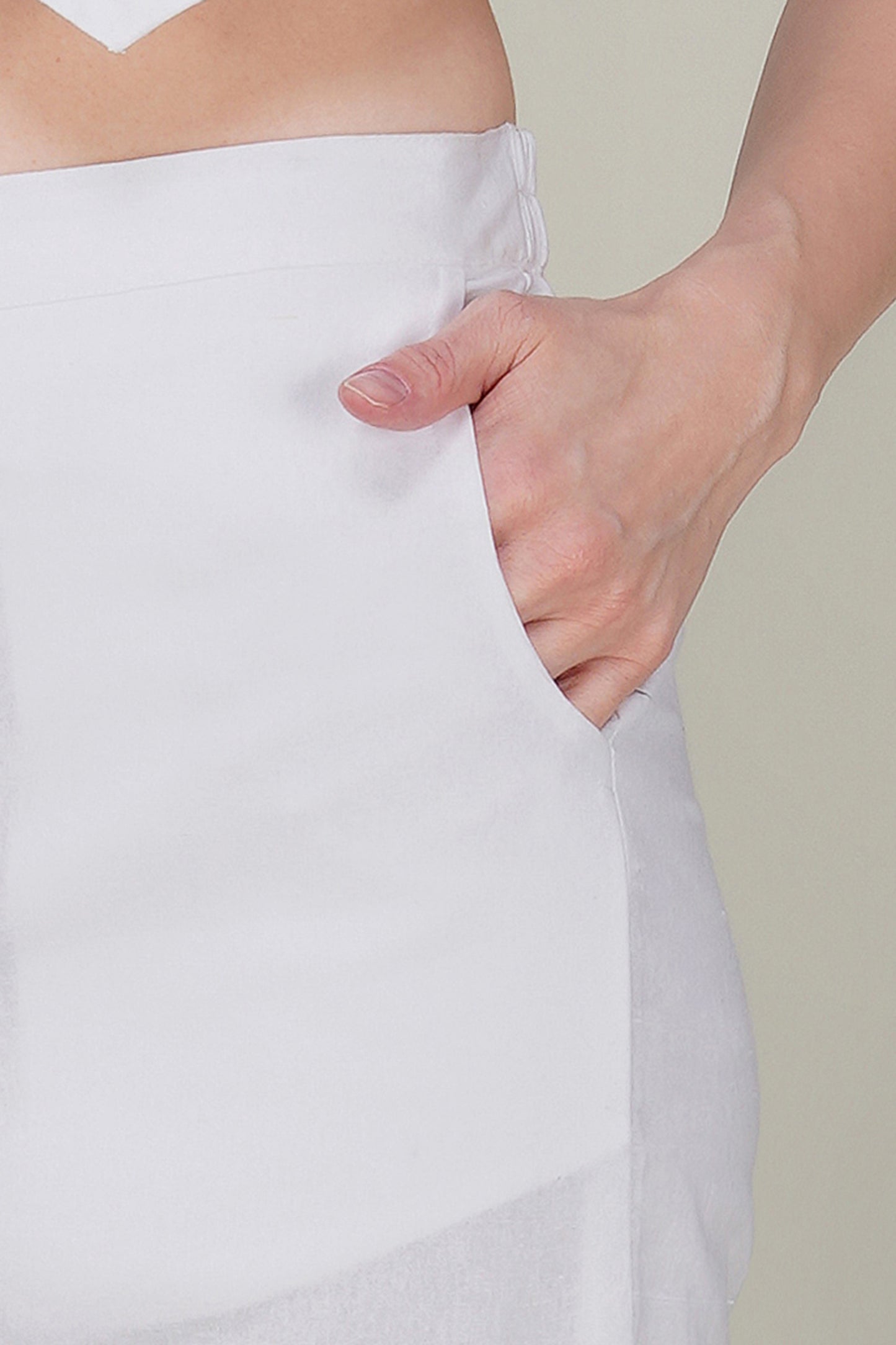 White Premium Formal Cotton Pant