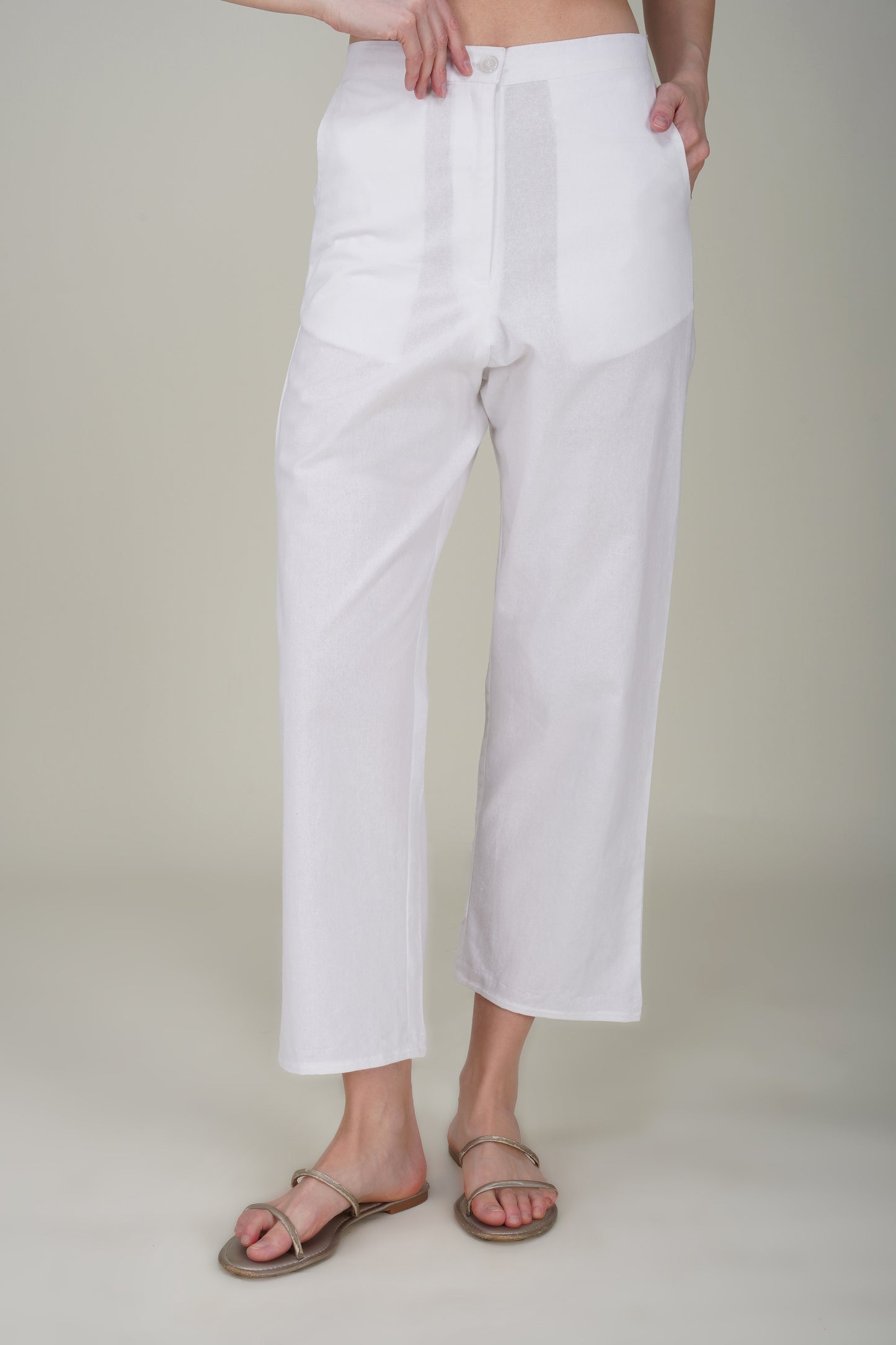 White Premium Formal Cotton Pant