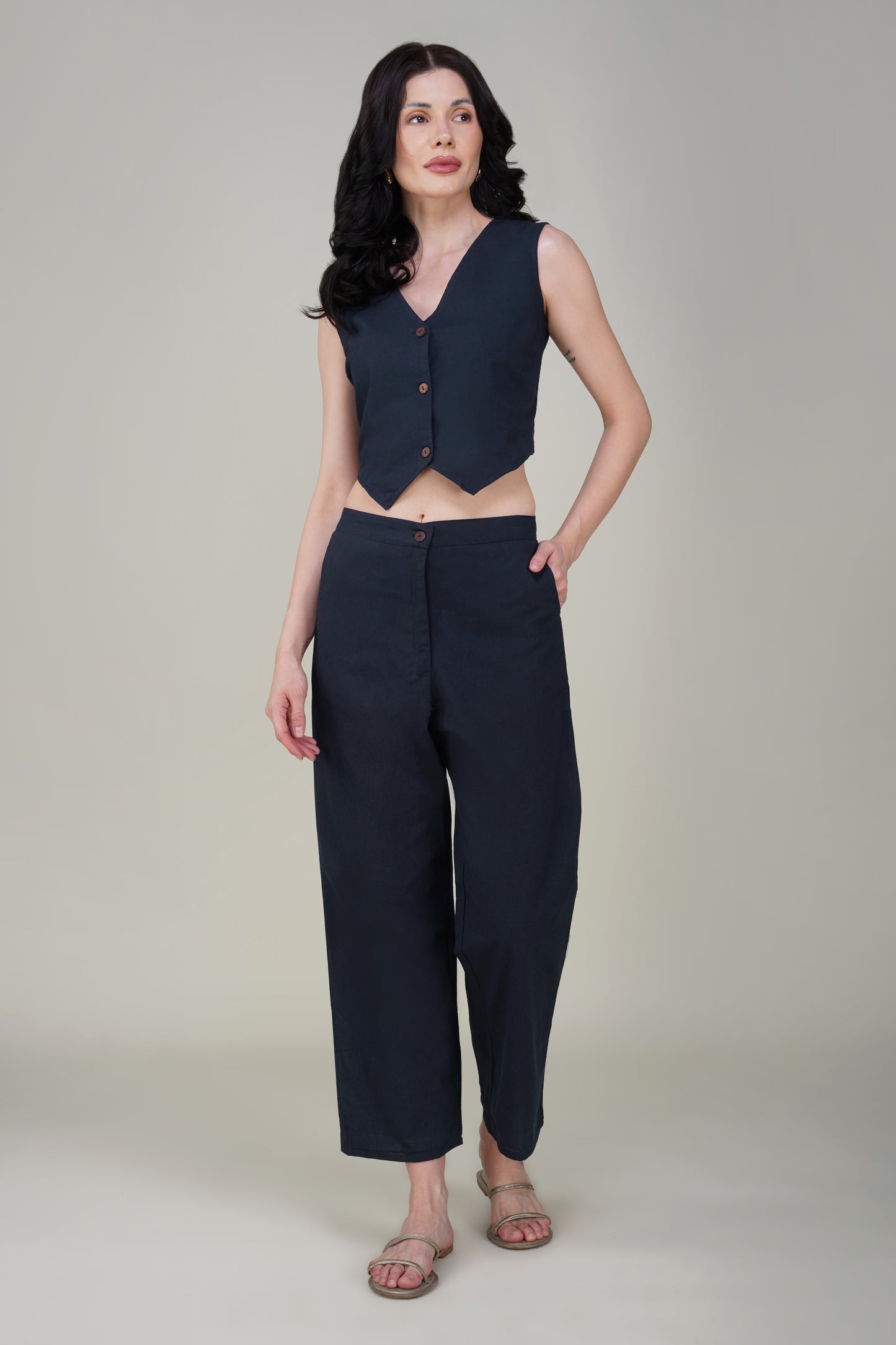Navy Blue Formal Co-ord Set