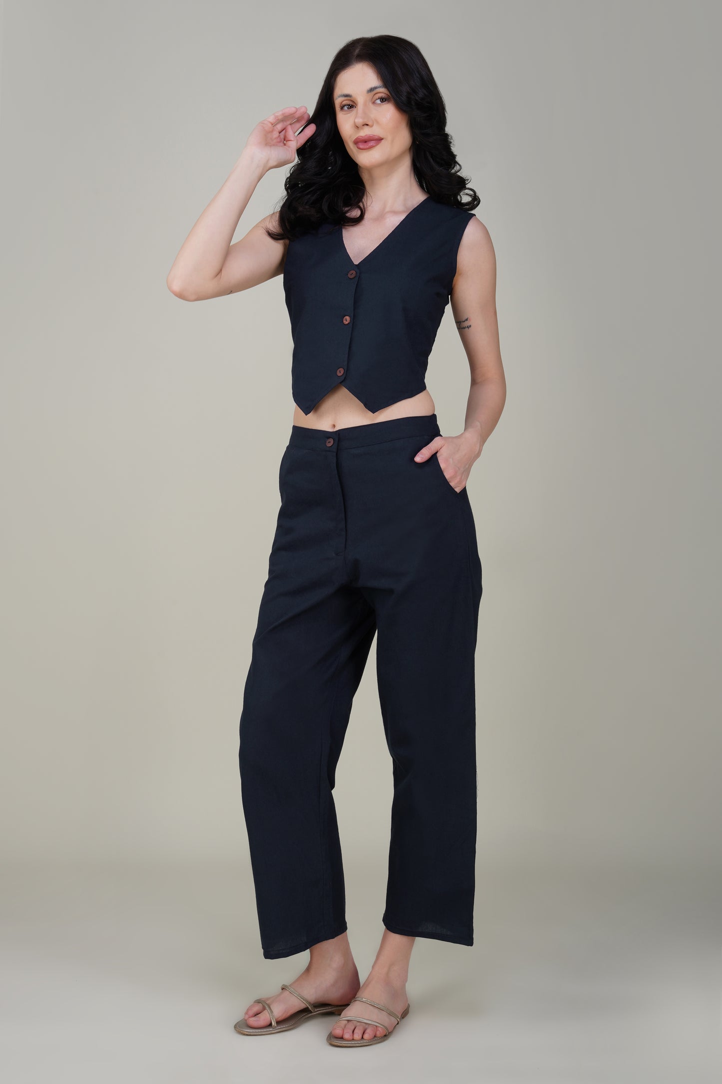 Navy Blue Premium Formal Cotton Pant