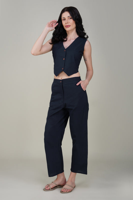Navy Blue Premium Formal Cotton Pant