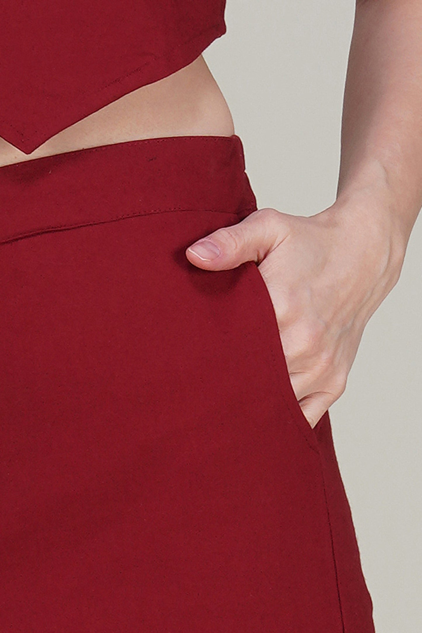 Maroon Formal Co-ord Set