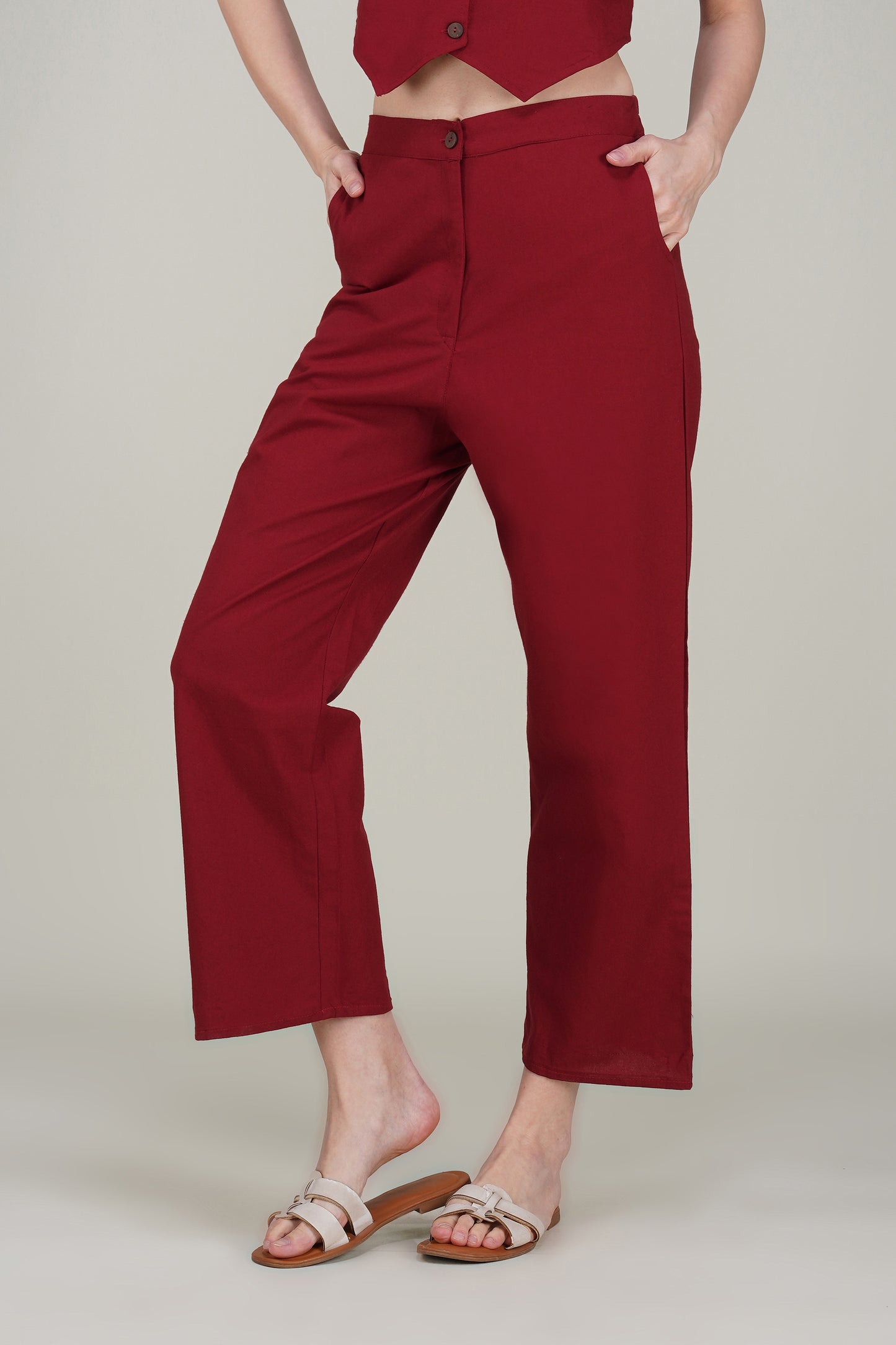 Maroon Formal Co-ord Set