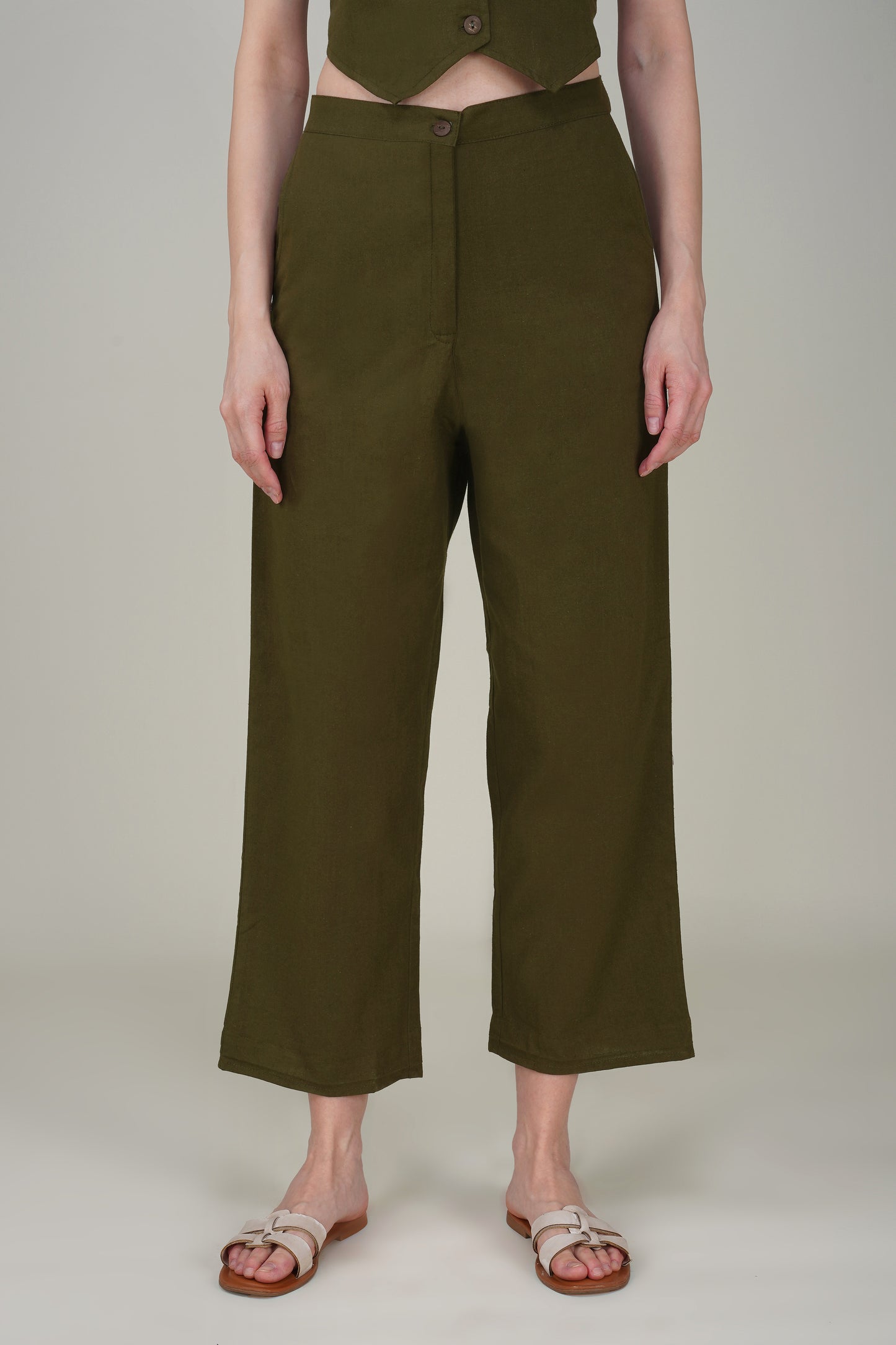 Olive Green Formal Co-ord Set