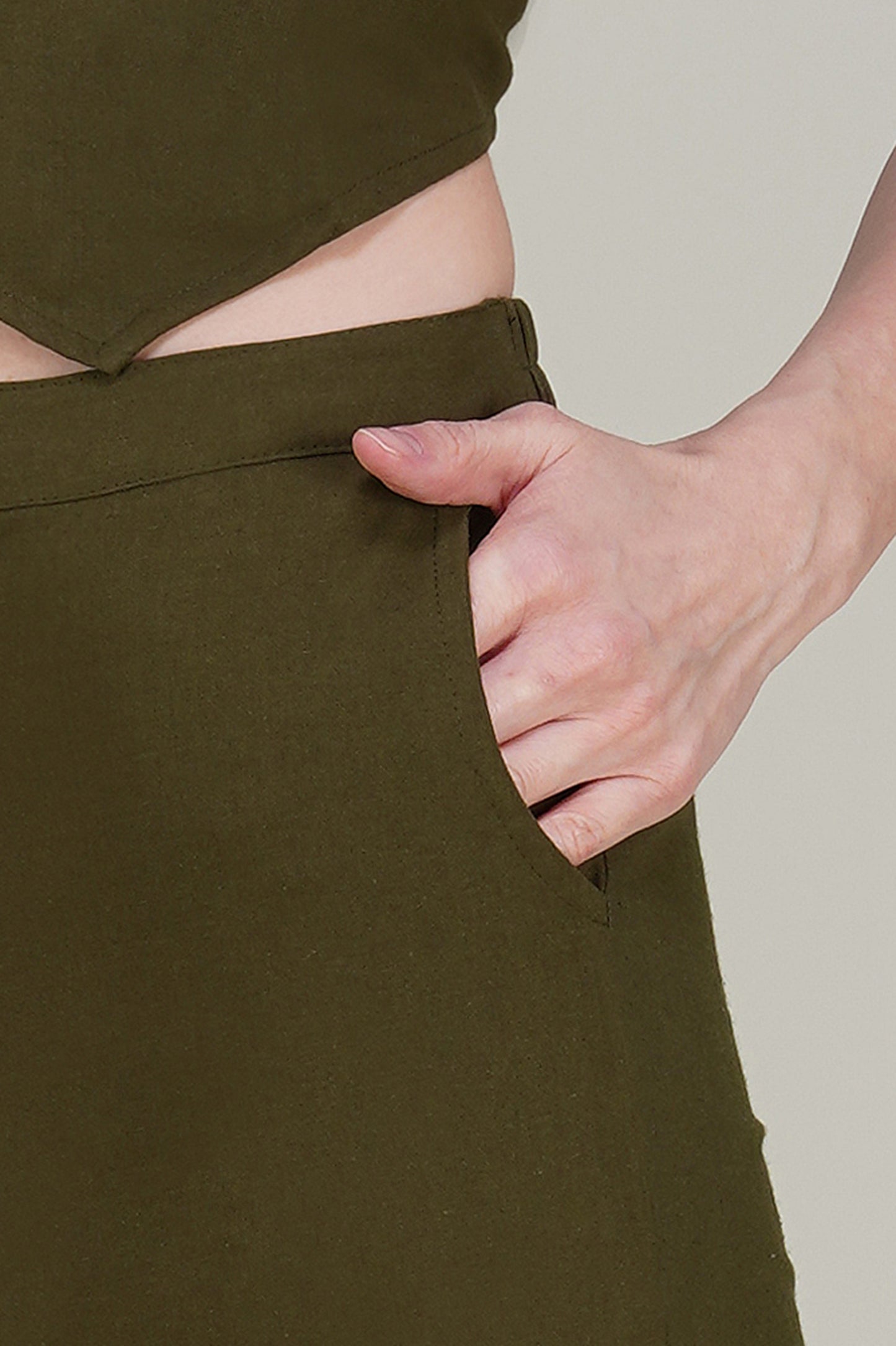 Olive Green Formal Co-ord Set