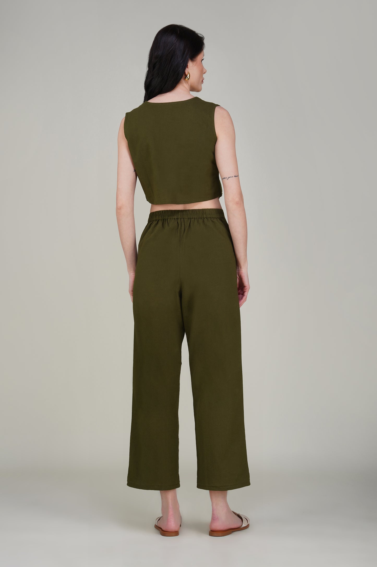 Olive Green Formal Co-ord Set