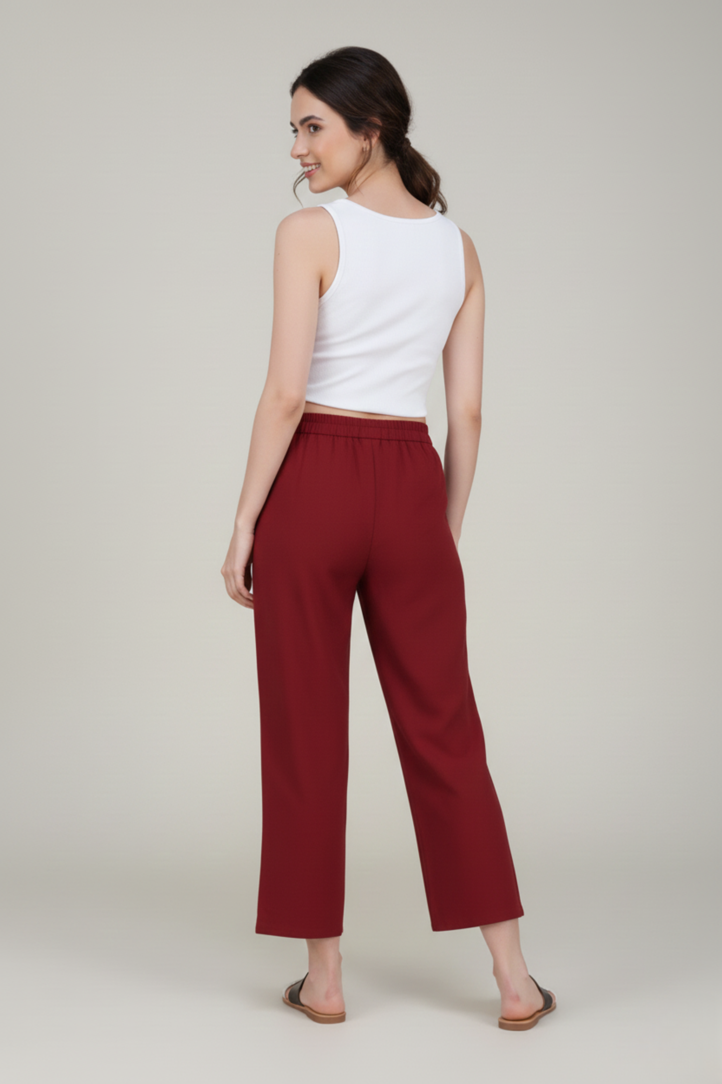 Maroon Premium Formal Cotton Pant