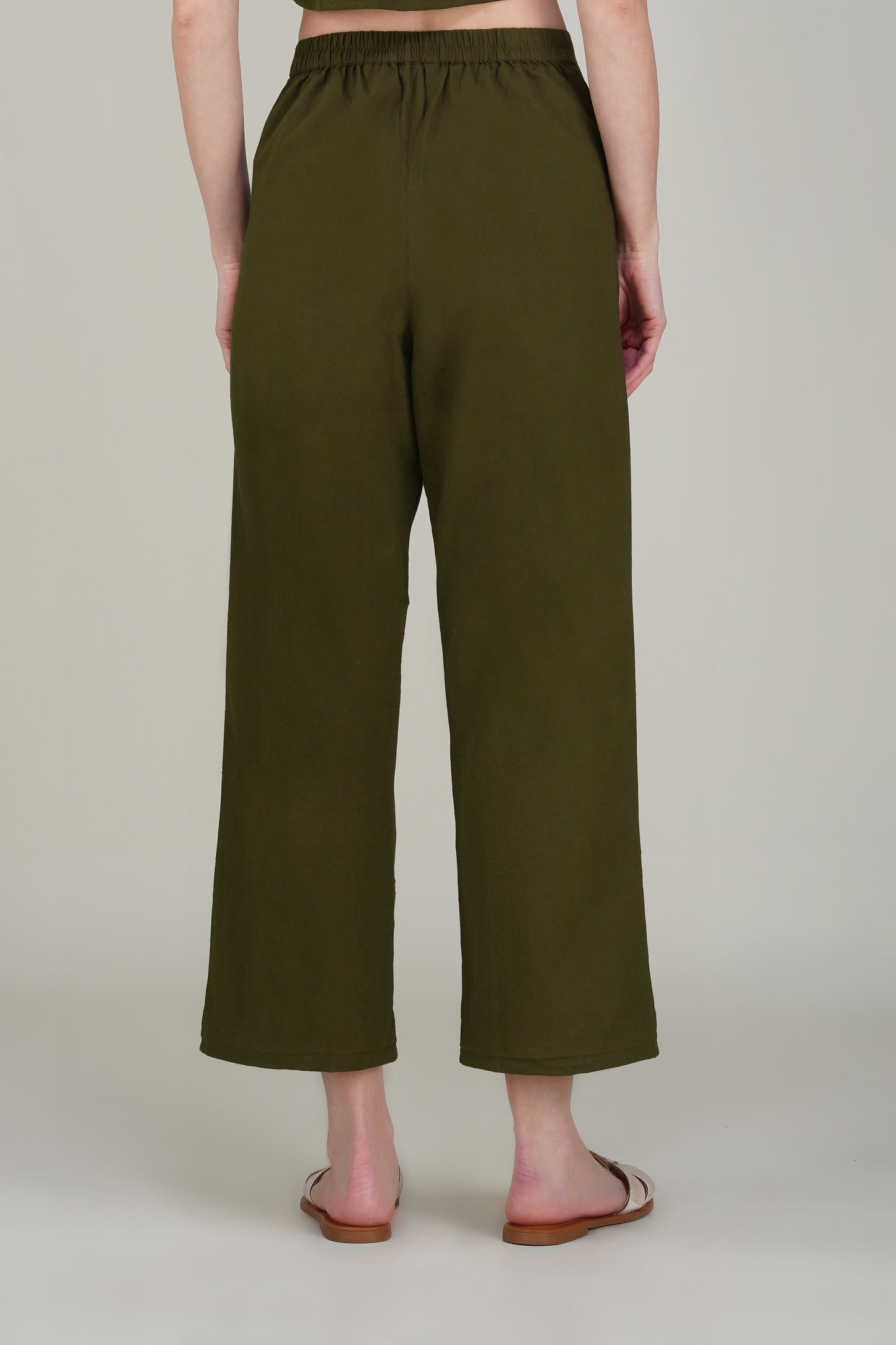 Olive Green Premium Formal Cotton Pant