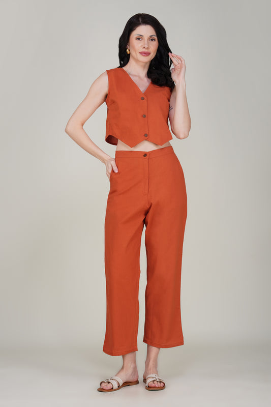 Orange Formal Co-ord Set