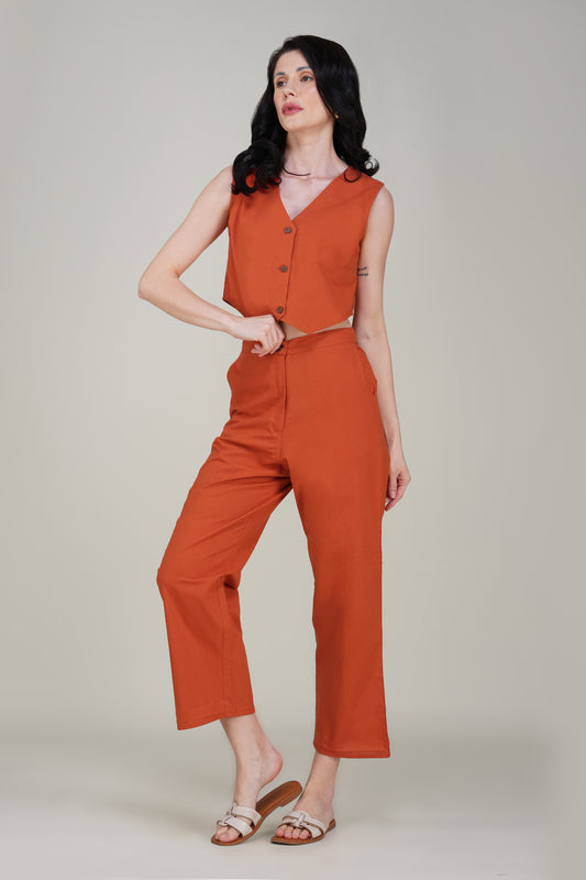 Orange Premium Formal Cotton Pant