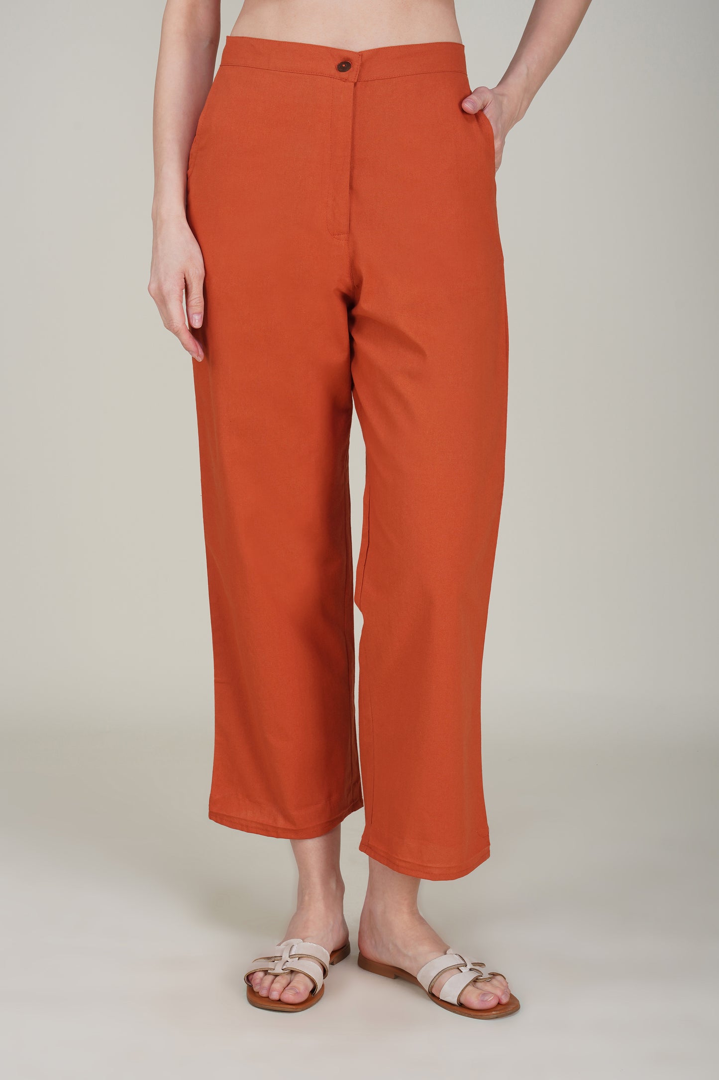 Orange Premium Formal Cotton Pant