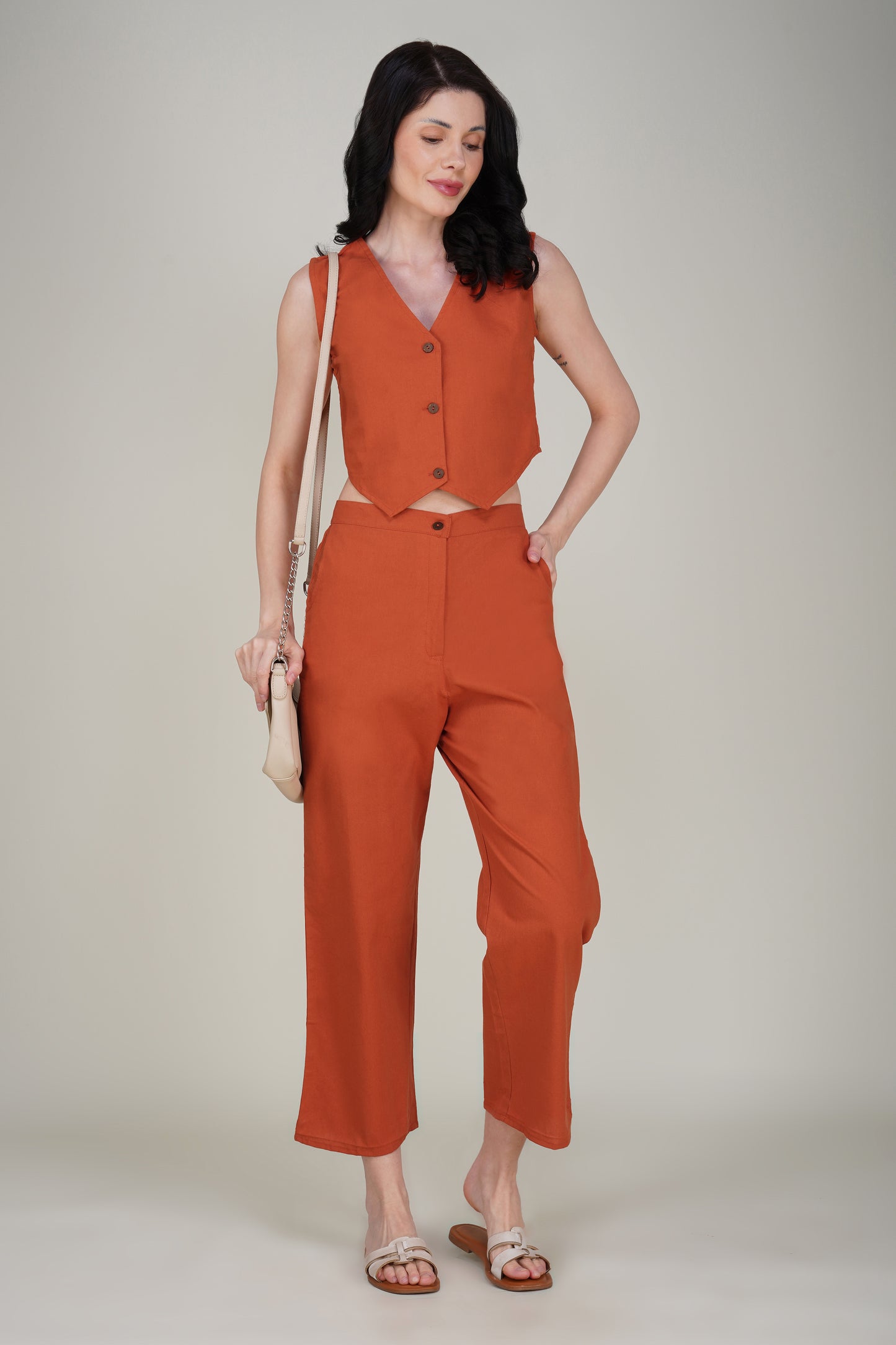 Orange Formal Co-ord Set
