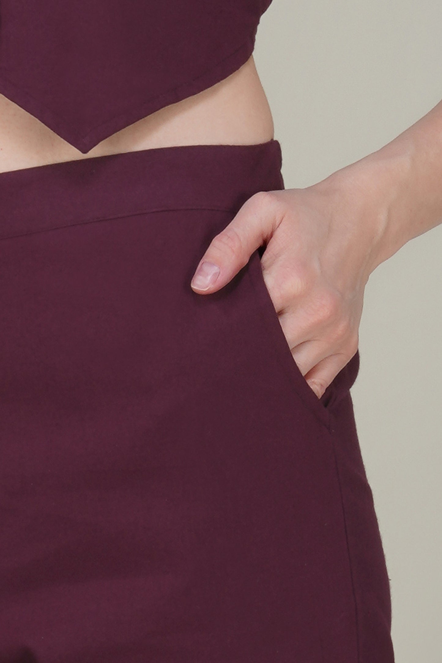 Wine Formal Co-ord Set