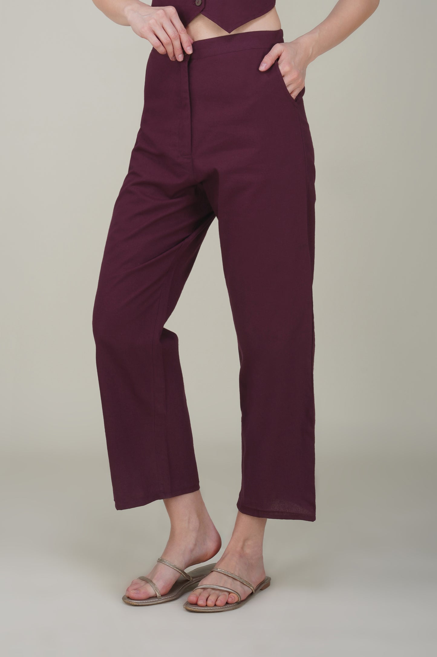 Wine Formal Co-ord Set