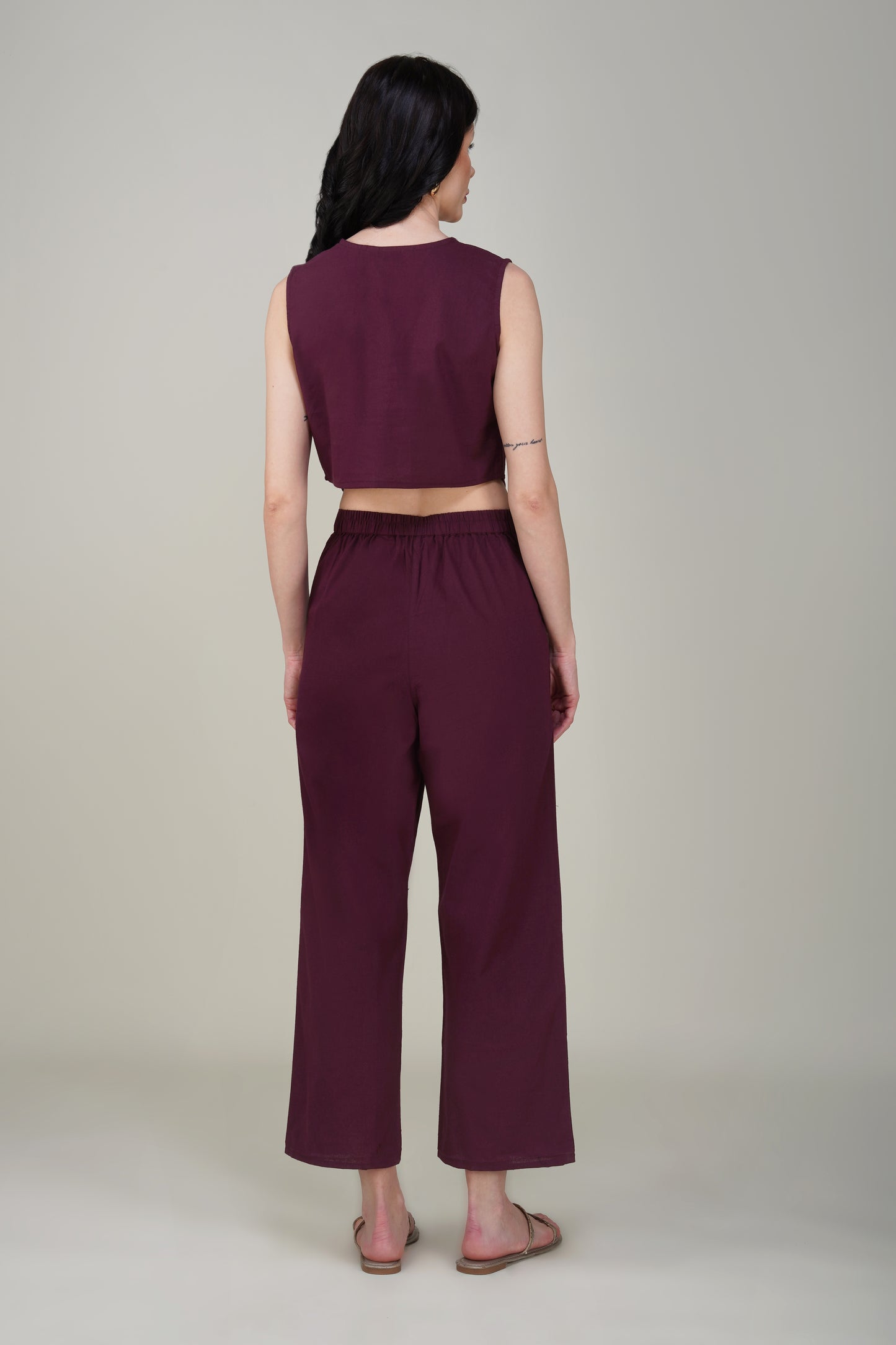 Wine Formal Co-ord Set