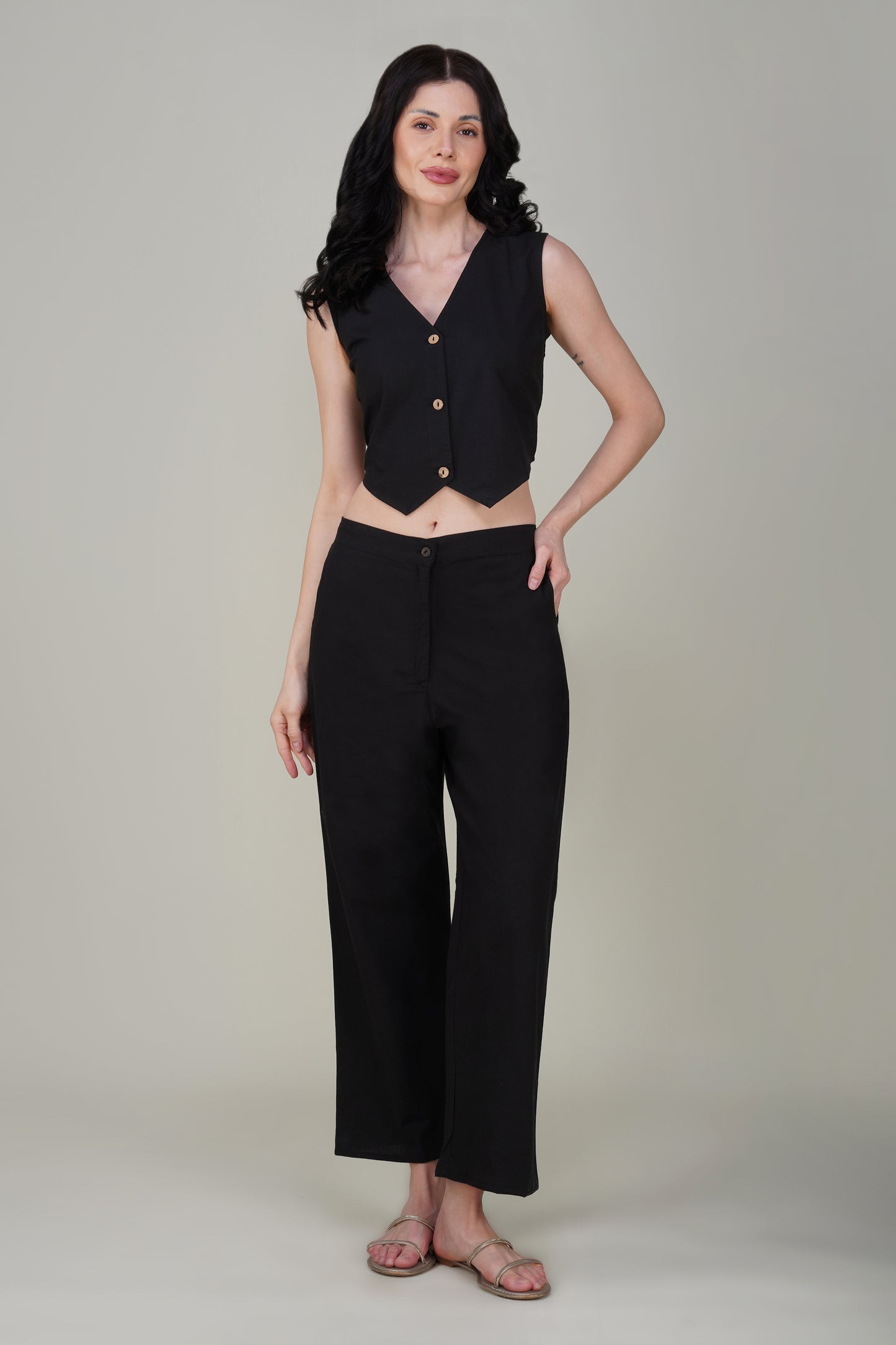 Black Premium Formal Cotton Pant