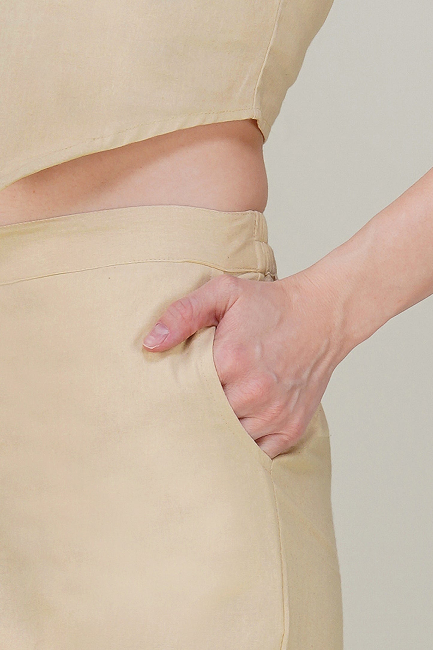 Beige Premium Formal Cotton Pant