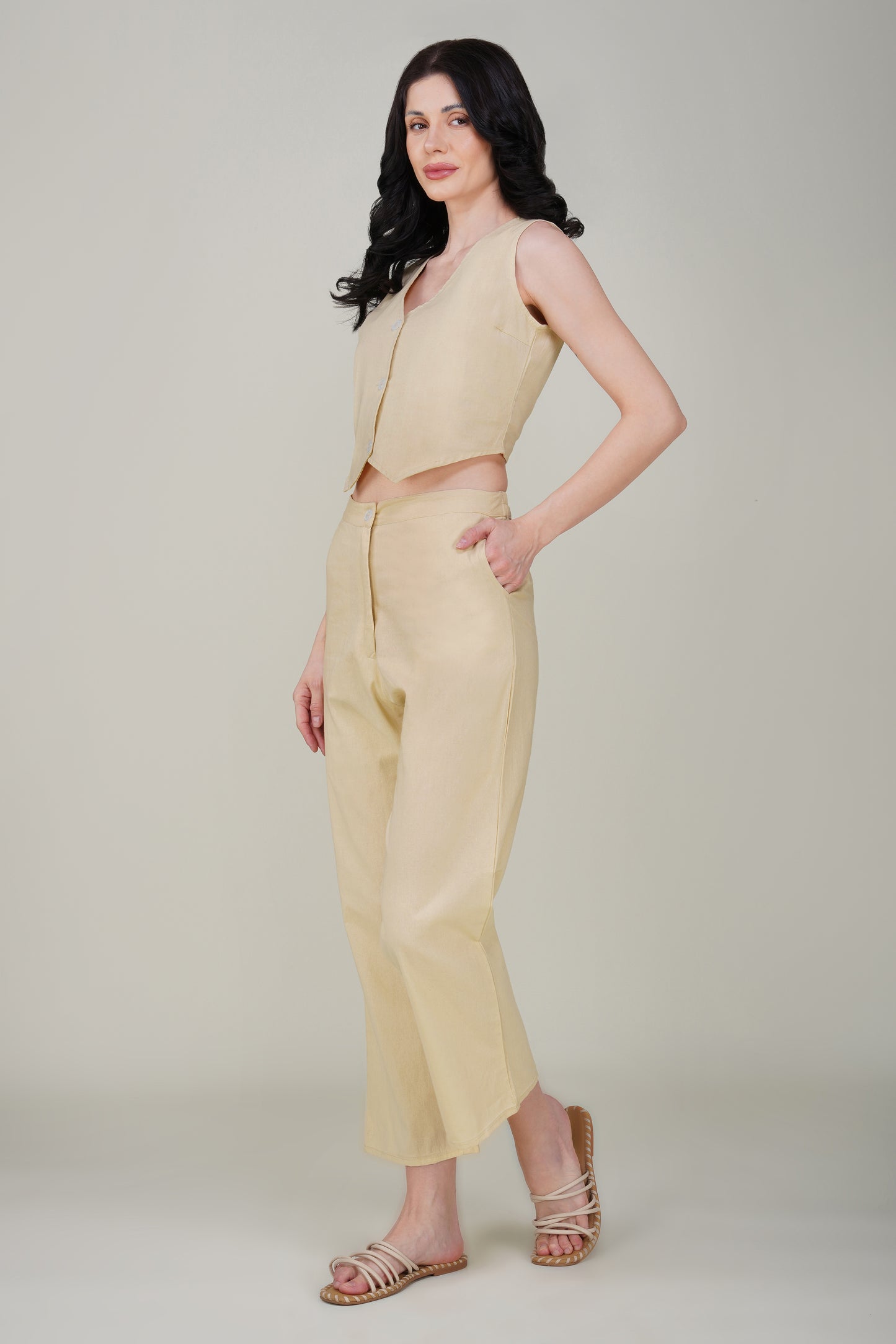 Beige Formal Co-ord Set