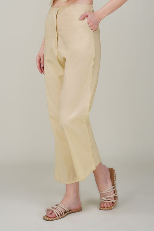 Beige Premium Formal Cotton Pant