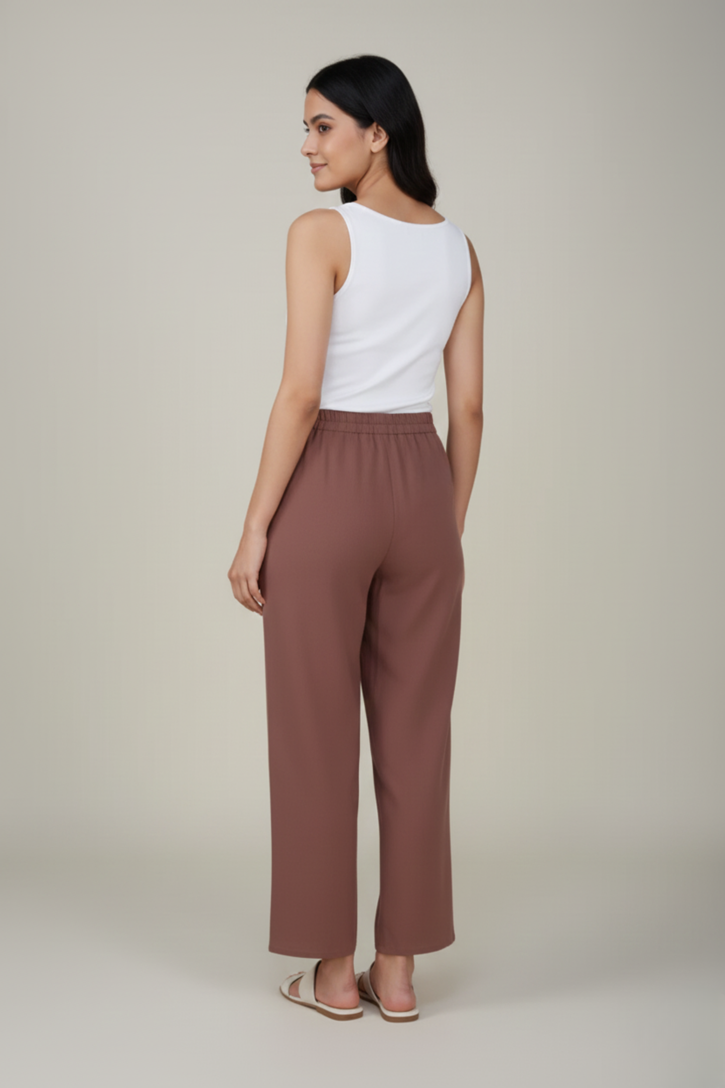 Rose Taupe Premium Formal Cotton Pant
