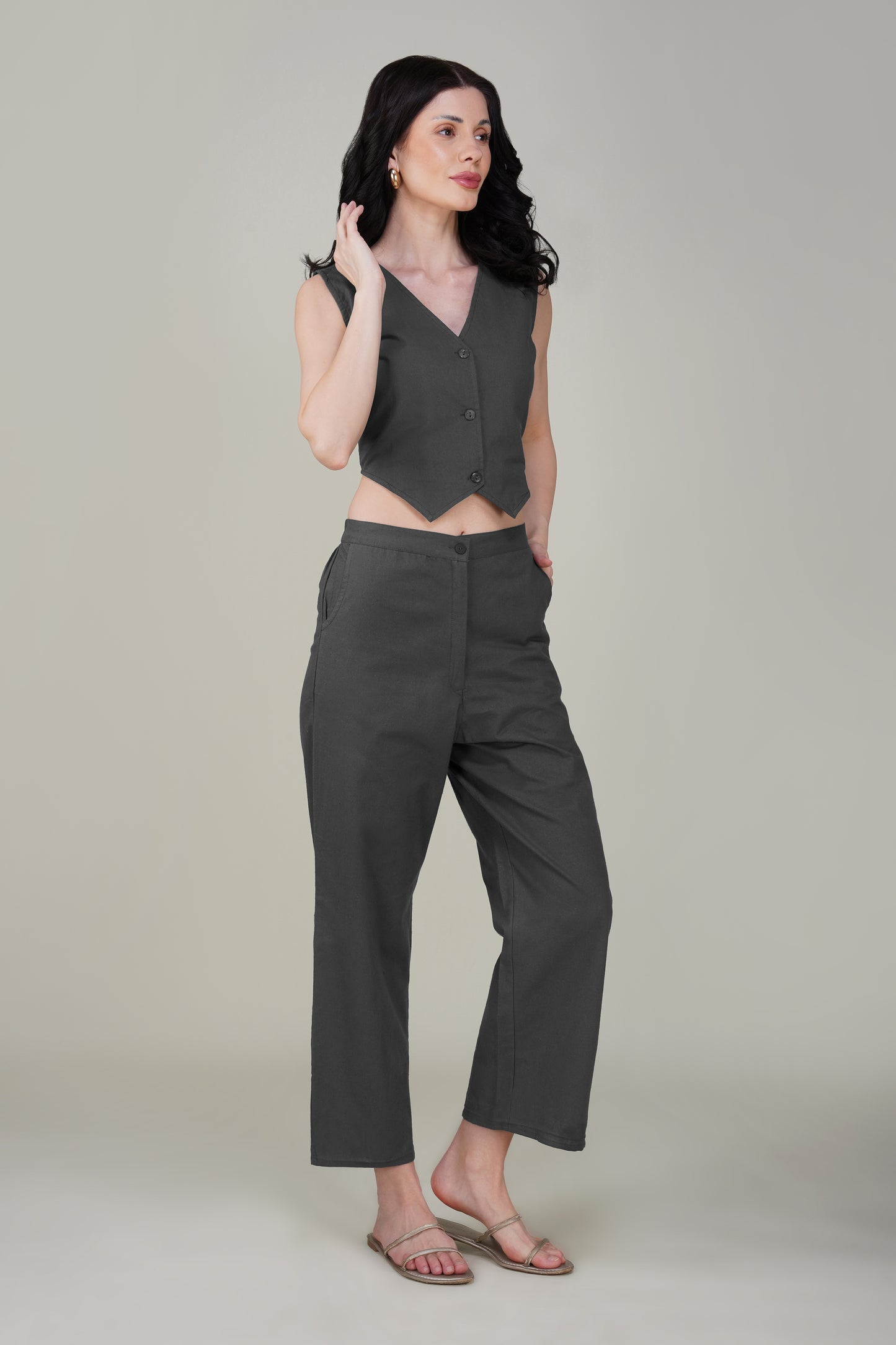 Slate Grey Formal Co-ord Set
