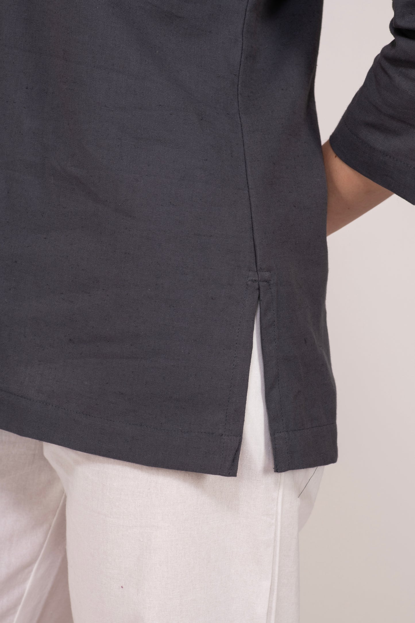 Slate Grey Short Kurti