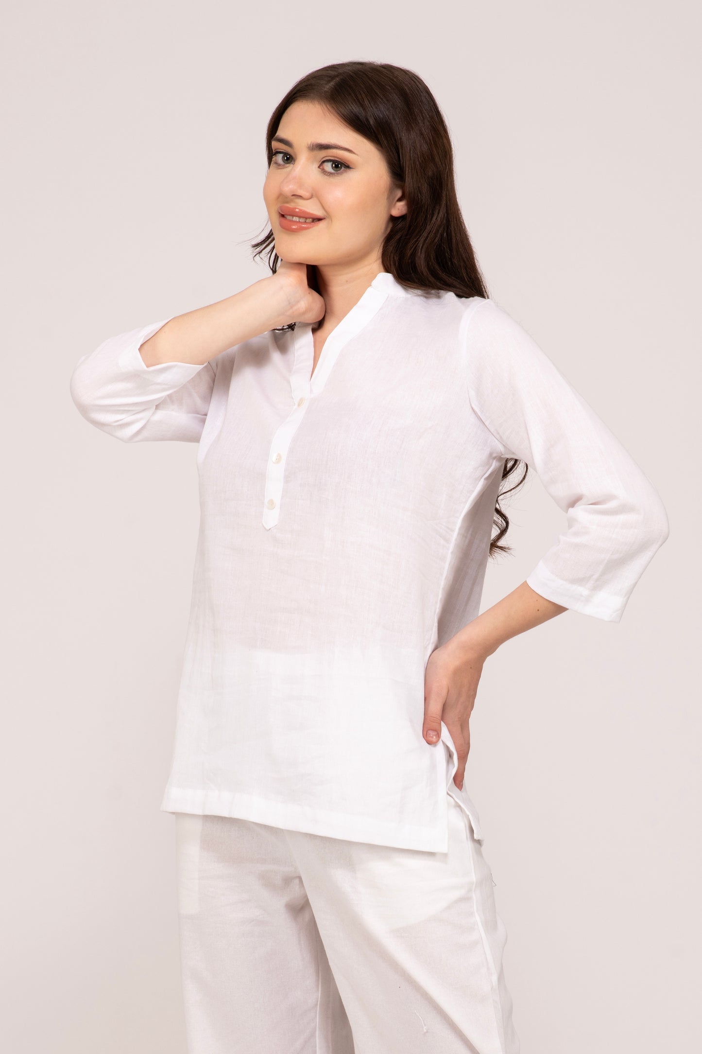 White Short Kurti