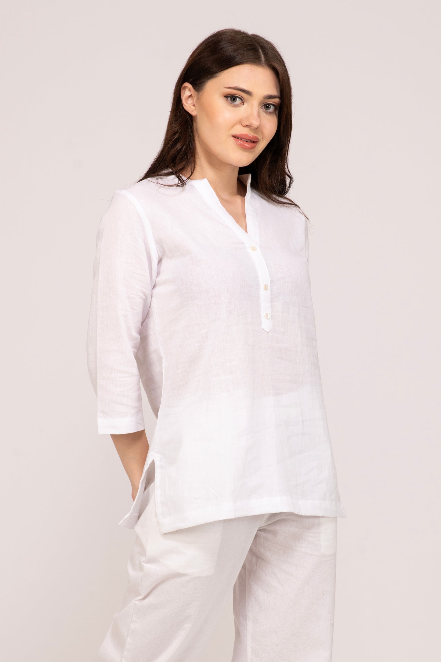 White Short Kurti