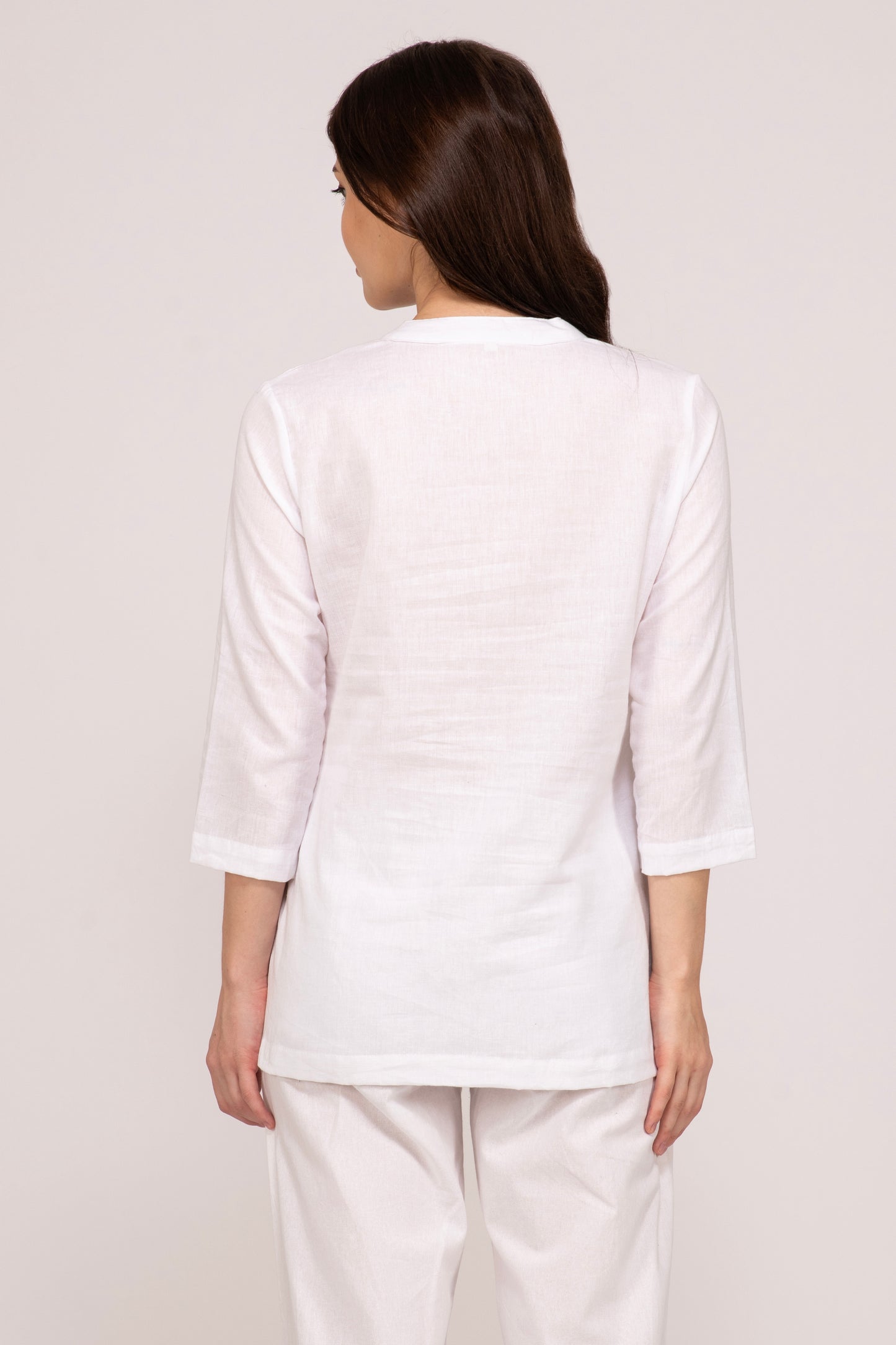 White Short Kurti