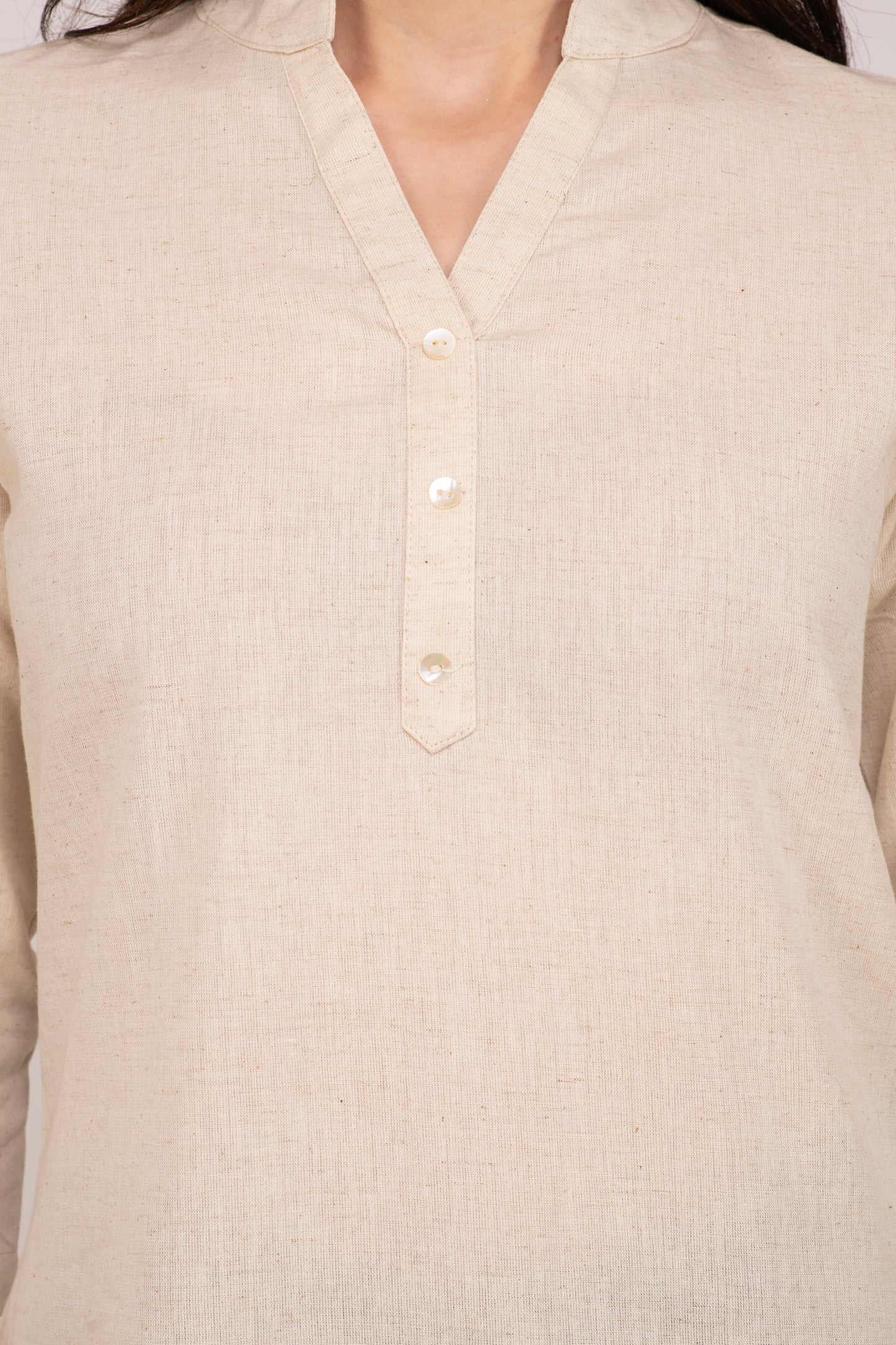 Ecru Short Kurti