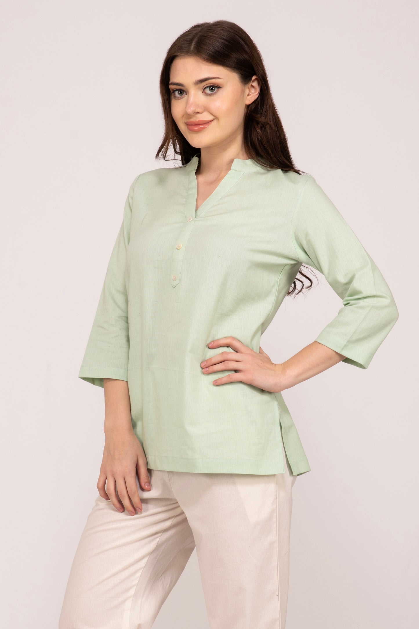 Mint Green Short Kurti
