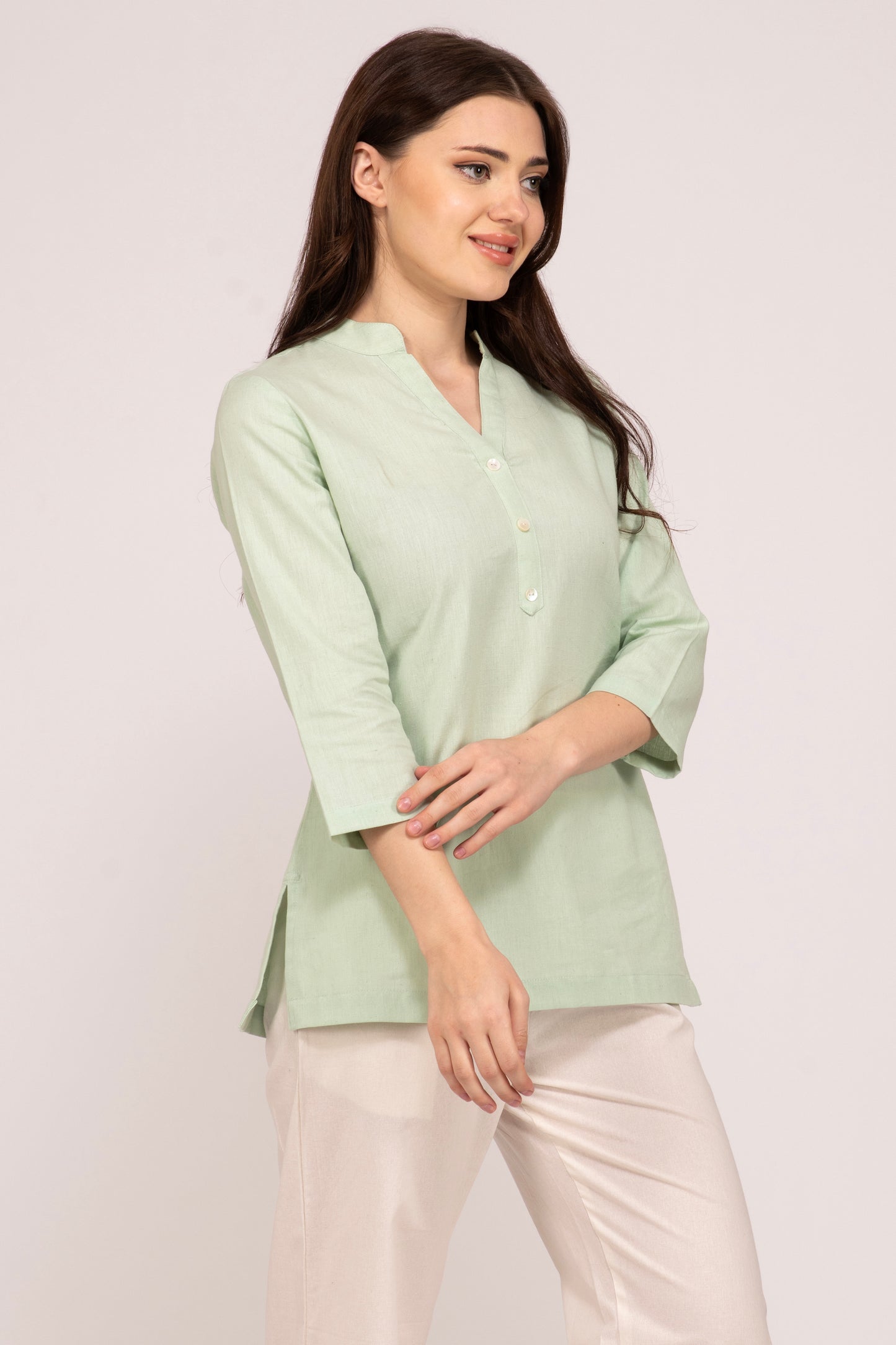Mint Green Short Kurti