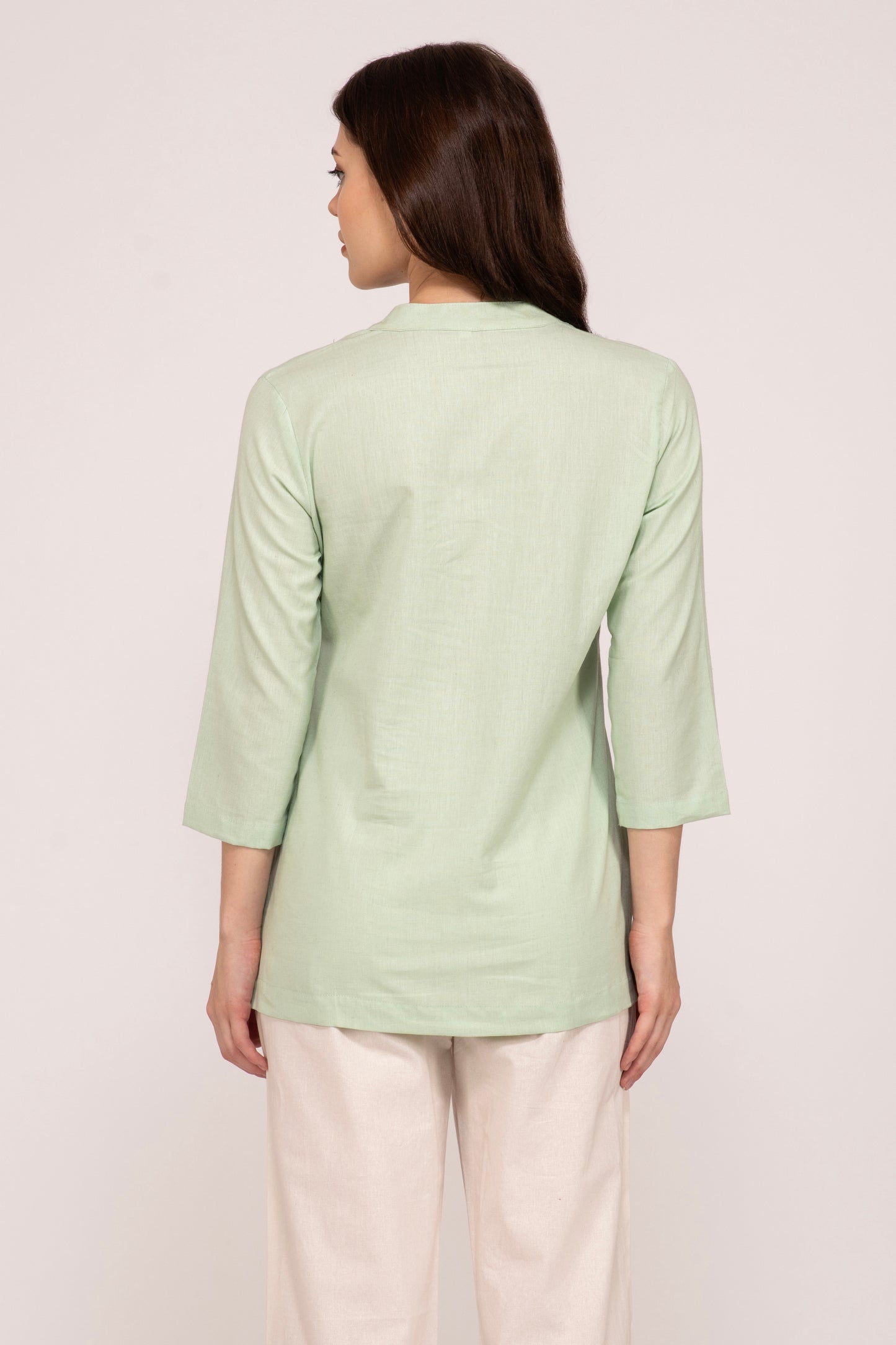 Mint Green Short Kurti