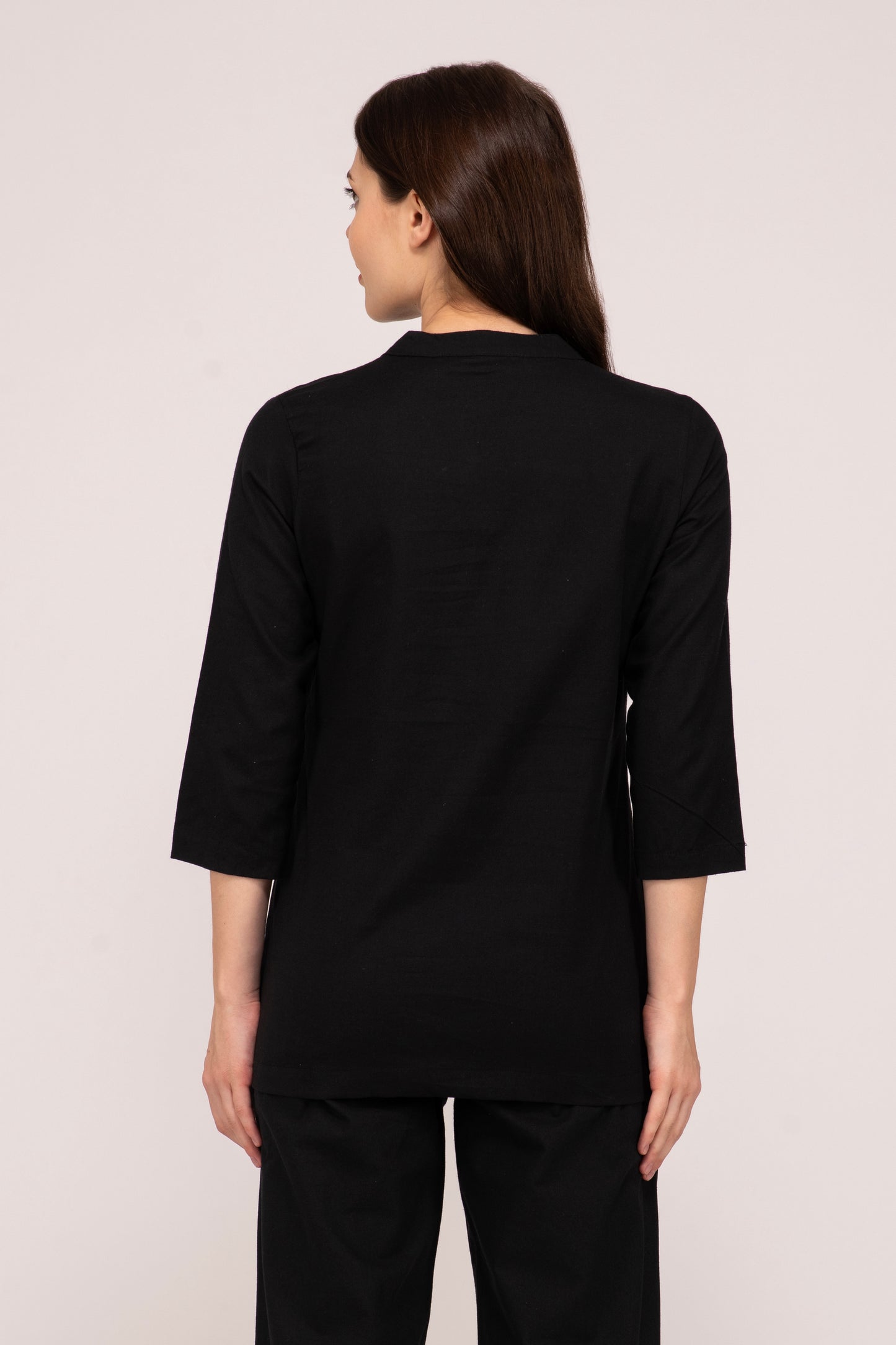 Black Short Kurti For Women