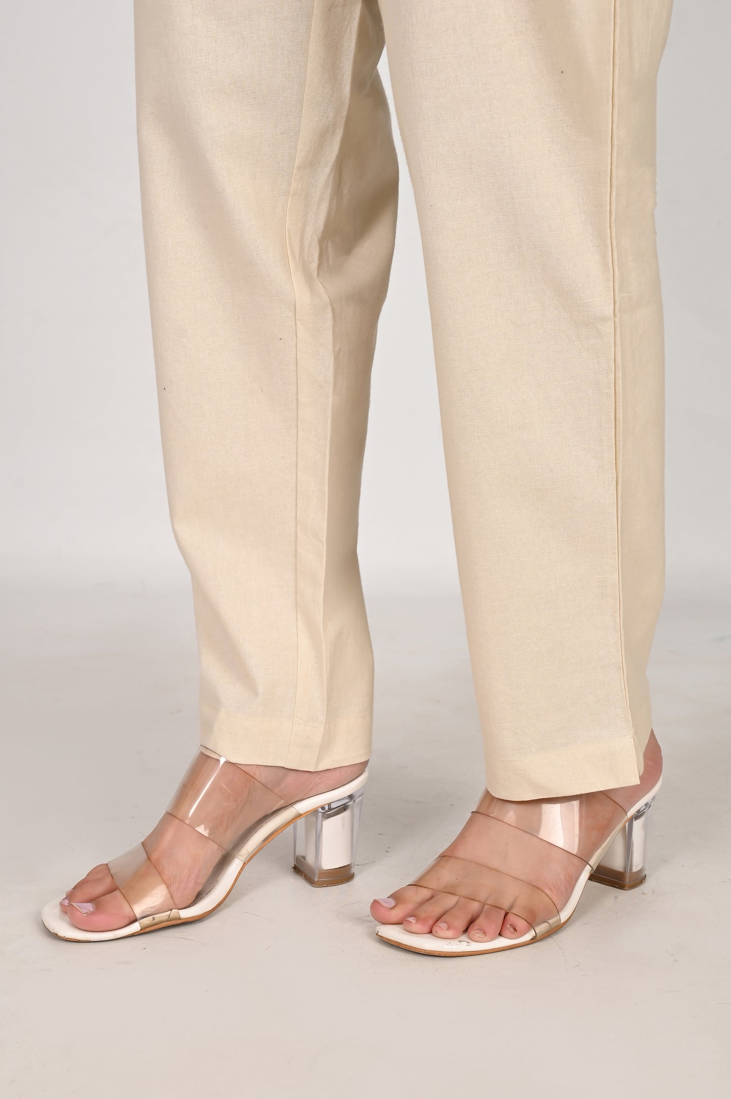 Beige Color Cotton Pant