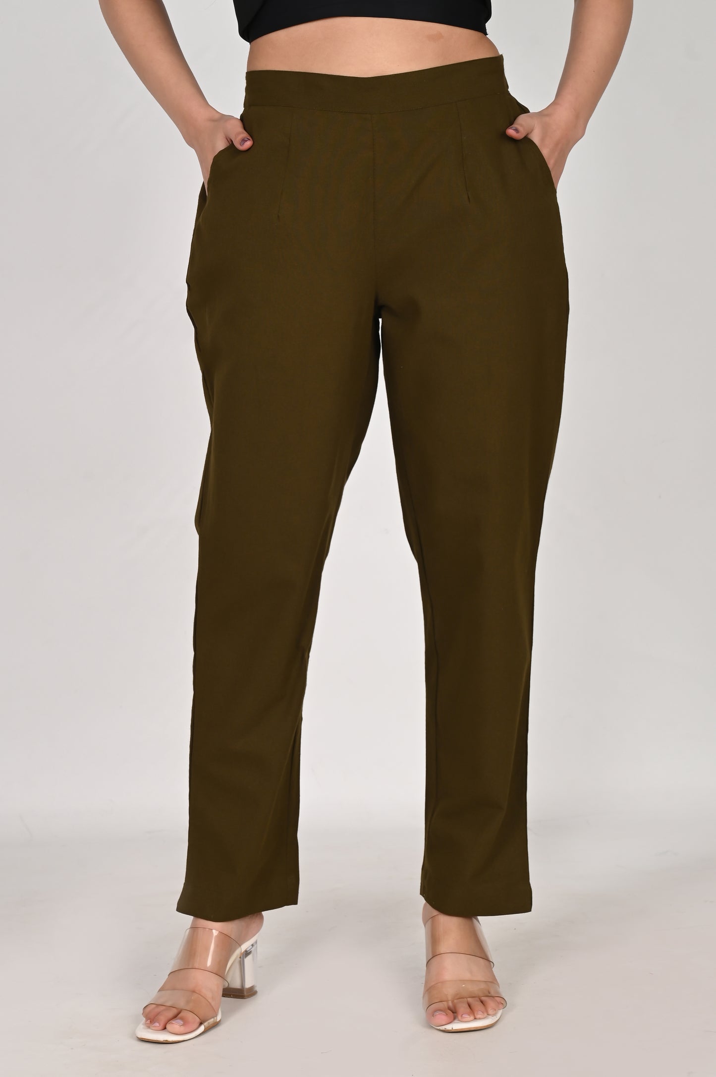 Olive Green Everyday Cotton Pant