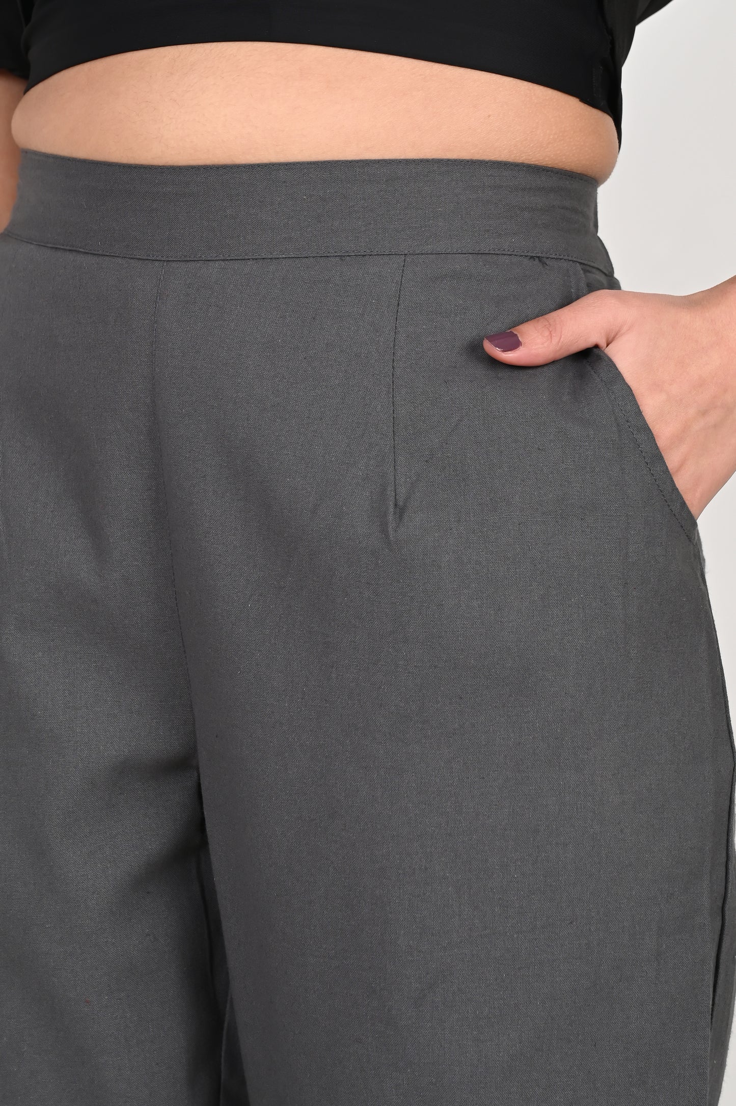 Cement Grey Everyday Cotton Pant