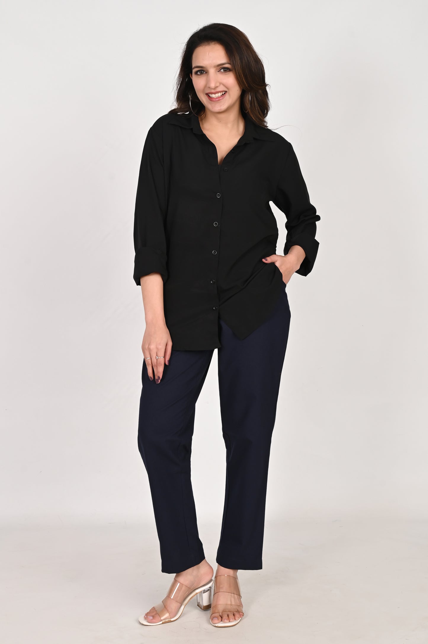 Navy Blue Everyday Cotton Pant