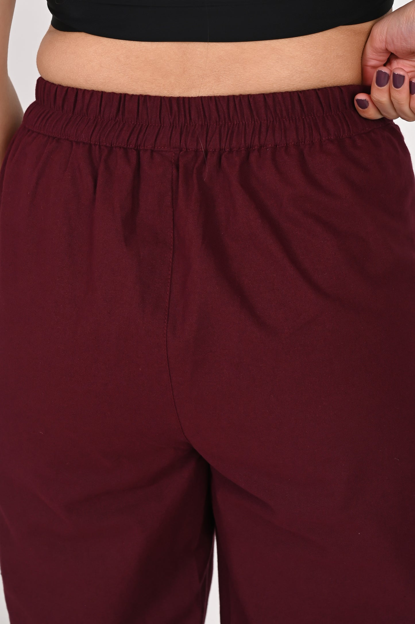 Wine Everyday Cotton Pant