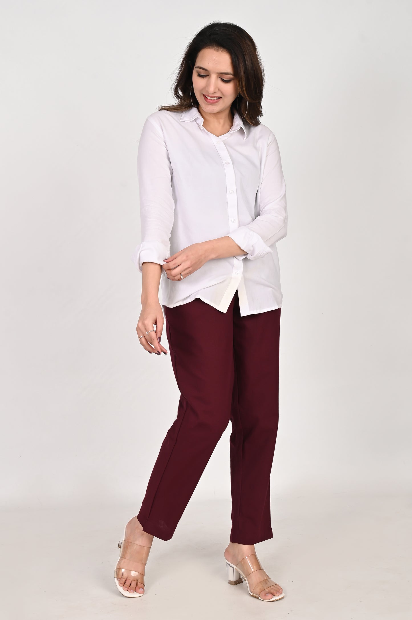 Wine Everyday Cotton Pant