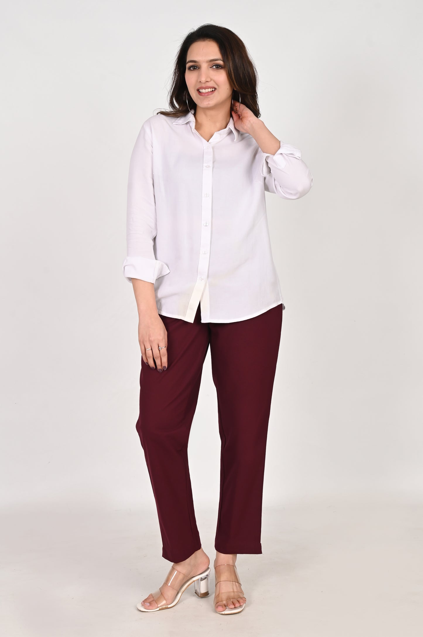 Wine Everyday Cotton Pant
