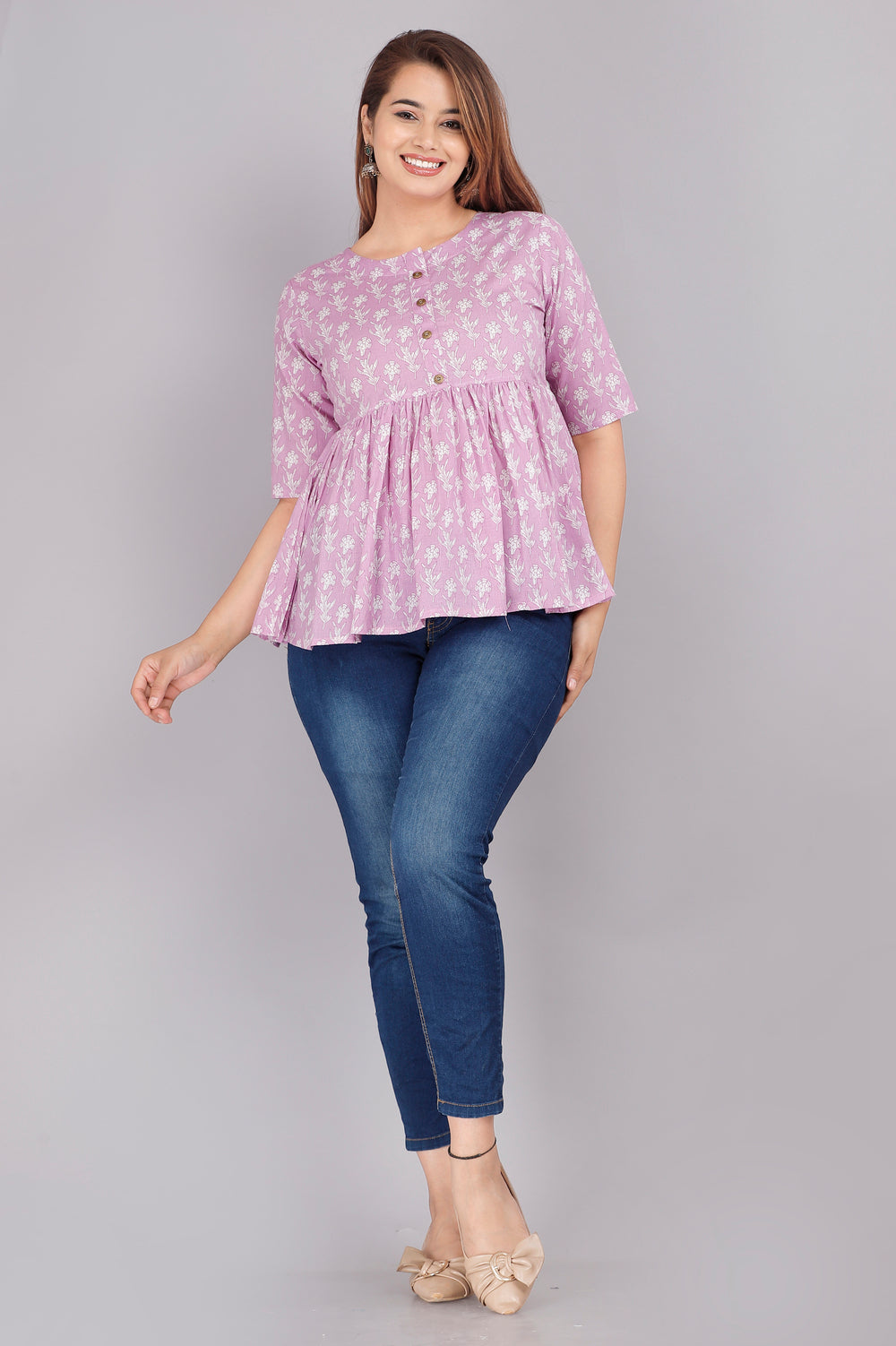 Pink Everyday Short Kurta