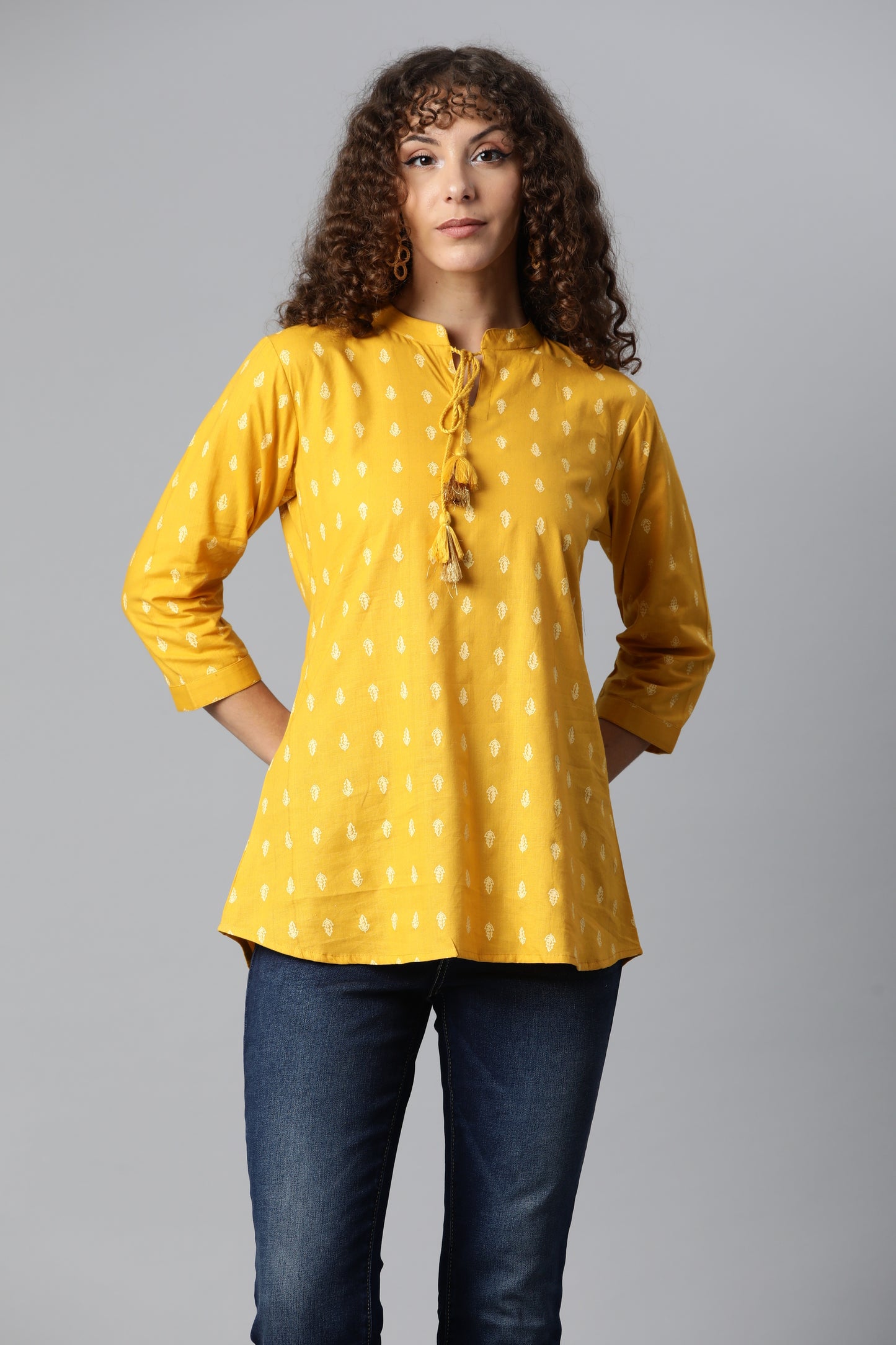 Yellow Everyday Short Kurta