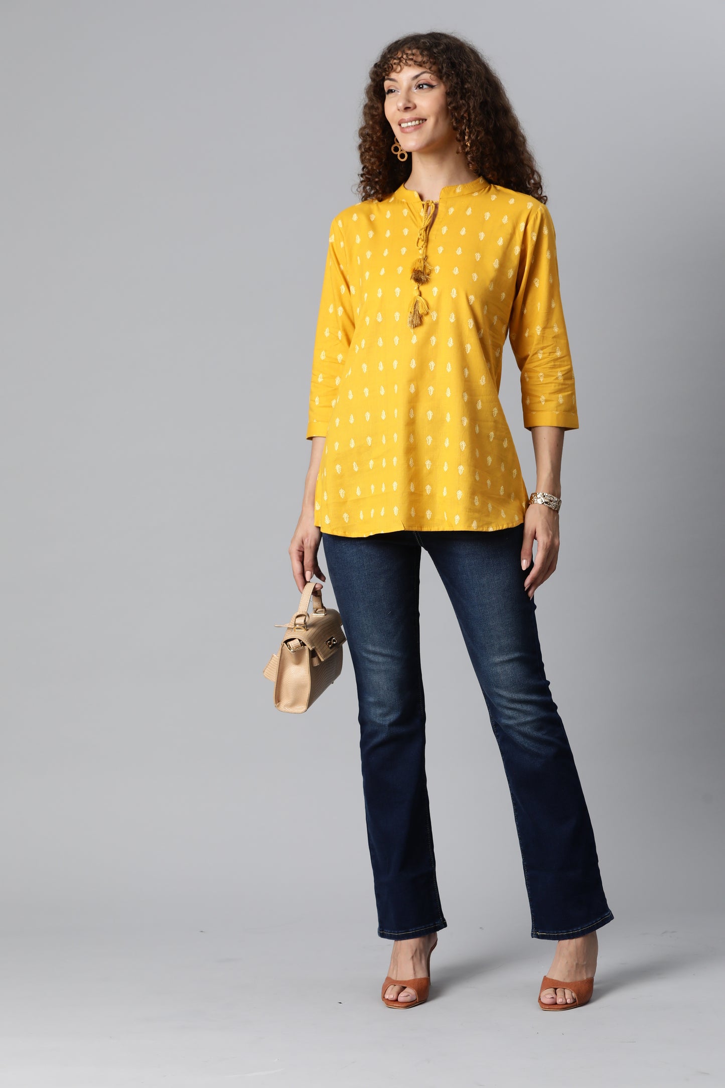 Yellow Everyday Short Kurta
