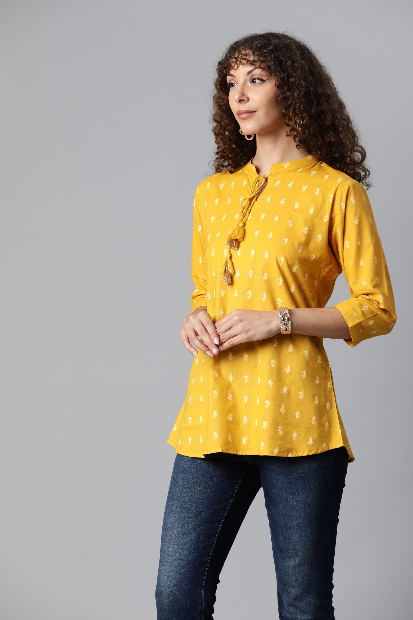 Yellow Everyday Short Kurta