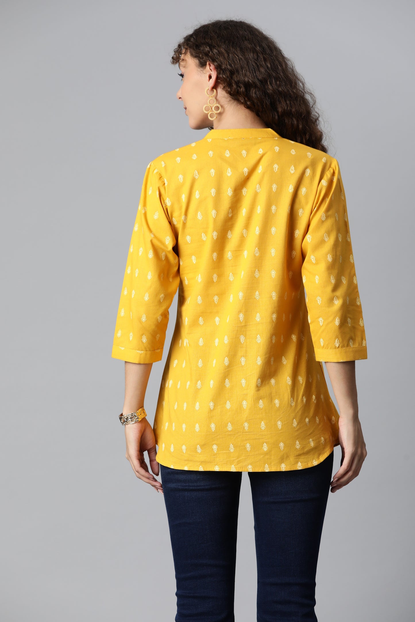 Yellow Everyday Short Kurta