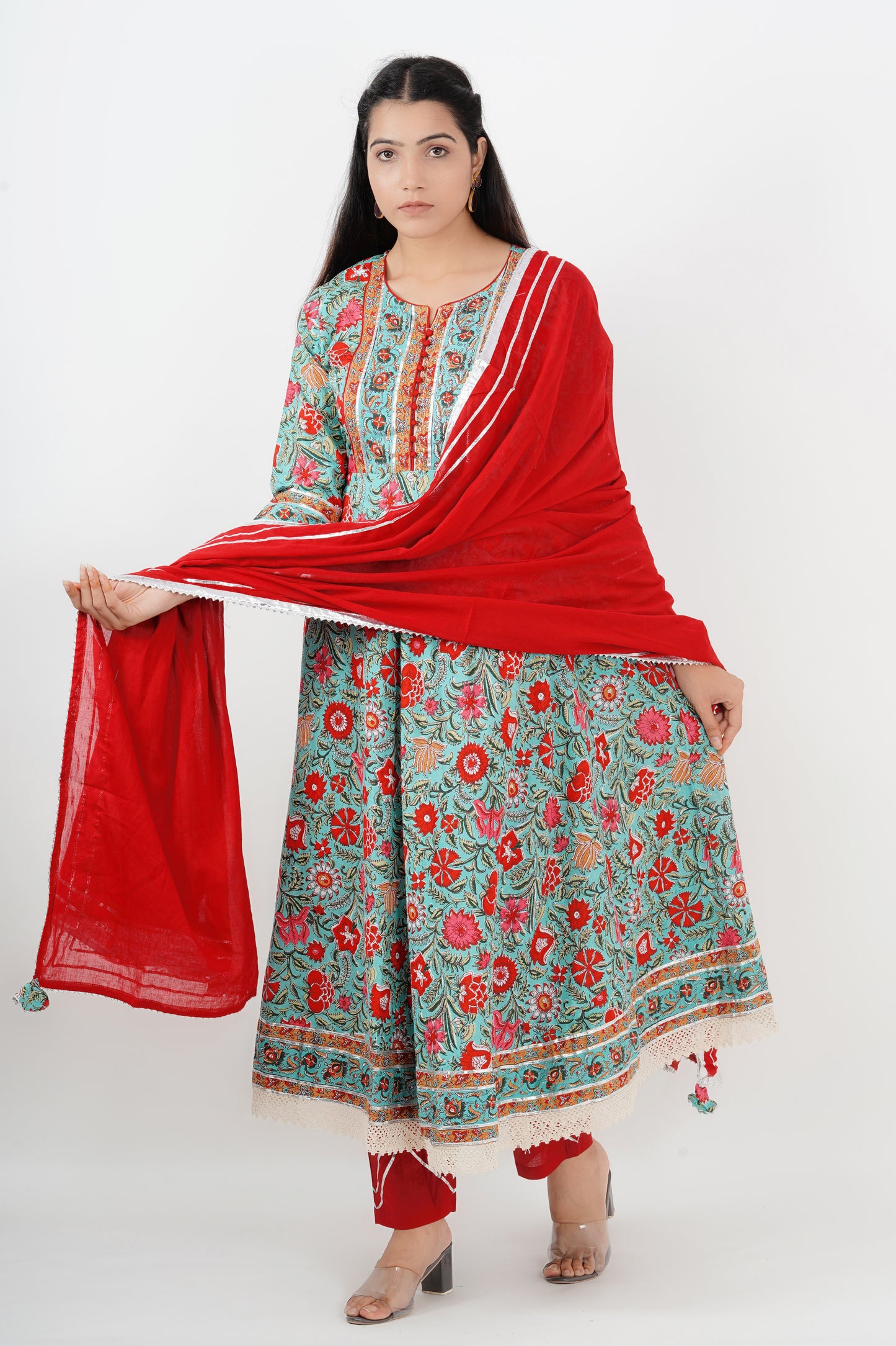 Anarkali Suit Set with Dupatta