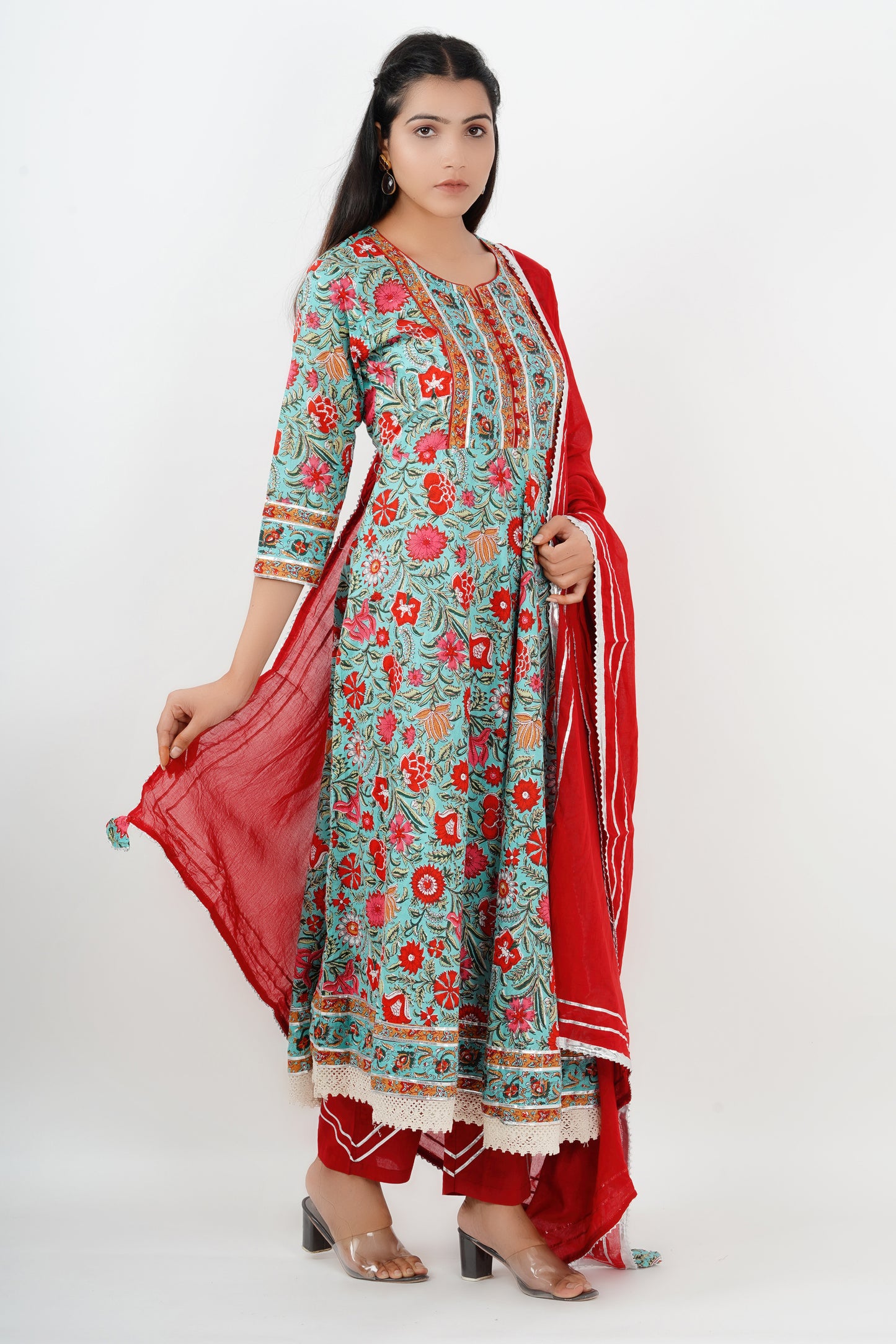 Anarkali Suit Set with Dupatta