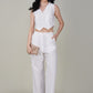 White Cotton Waist coat