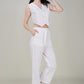 White Cotton Waist coat